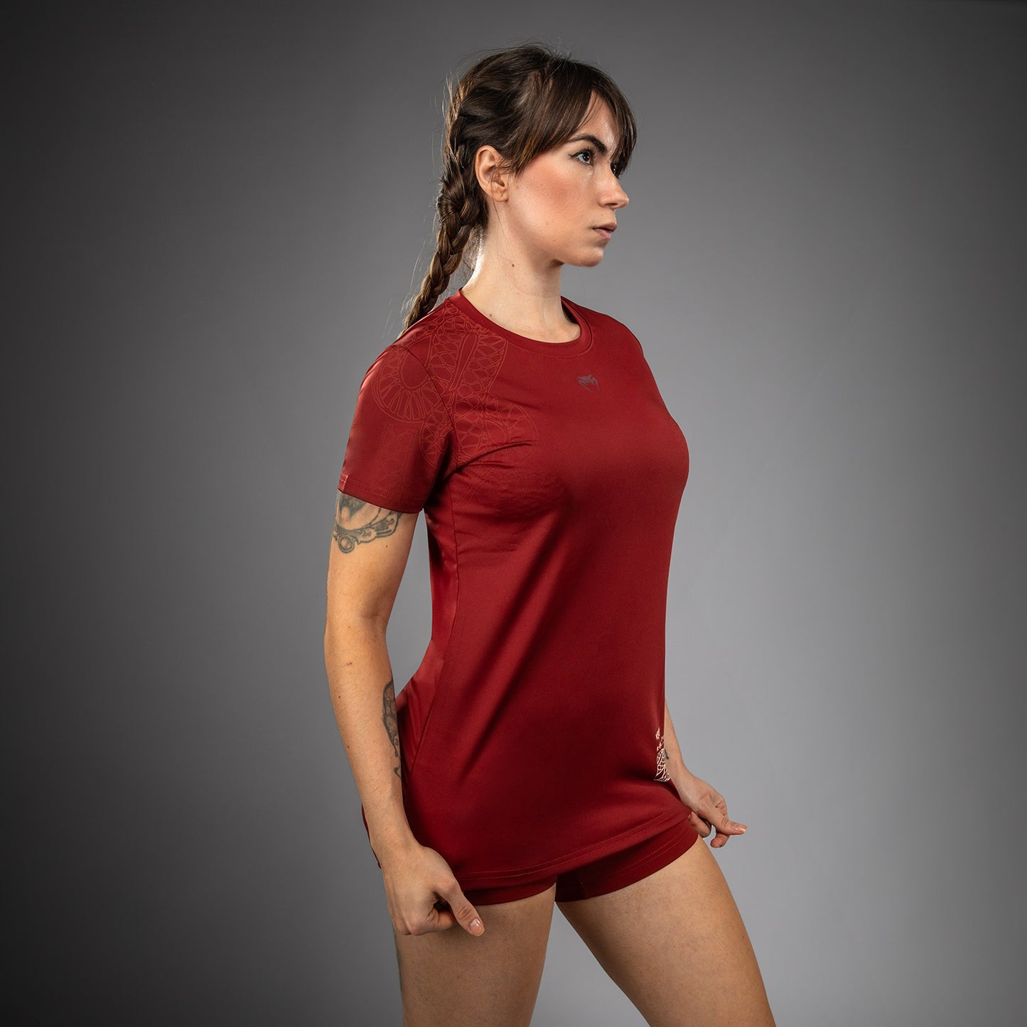 Venum Serpenti Women’s Dry-Tech T-shirt – Bourgondië/Ivoor