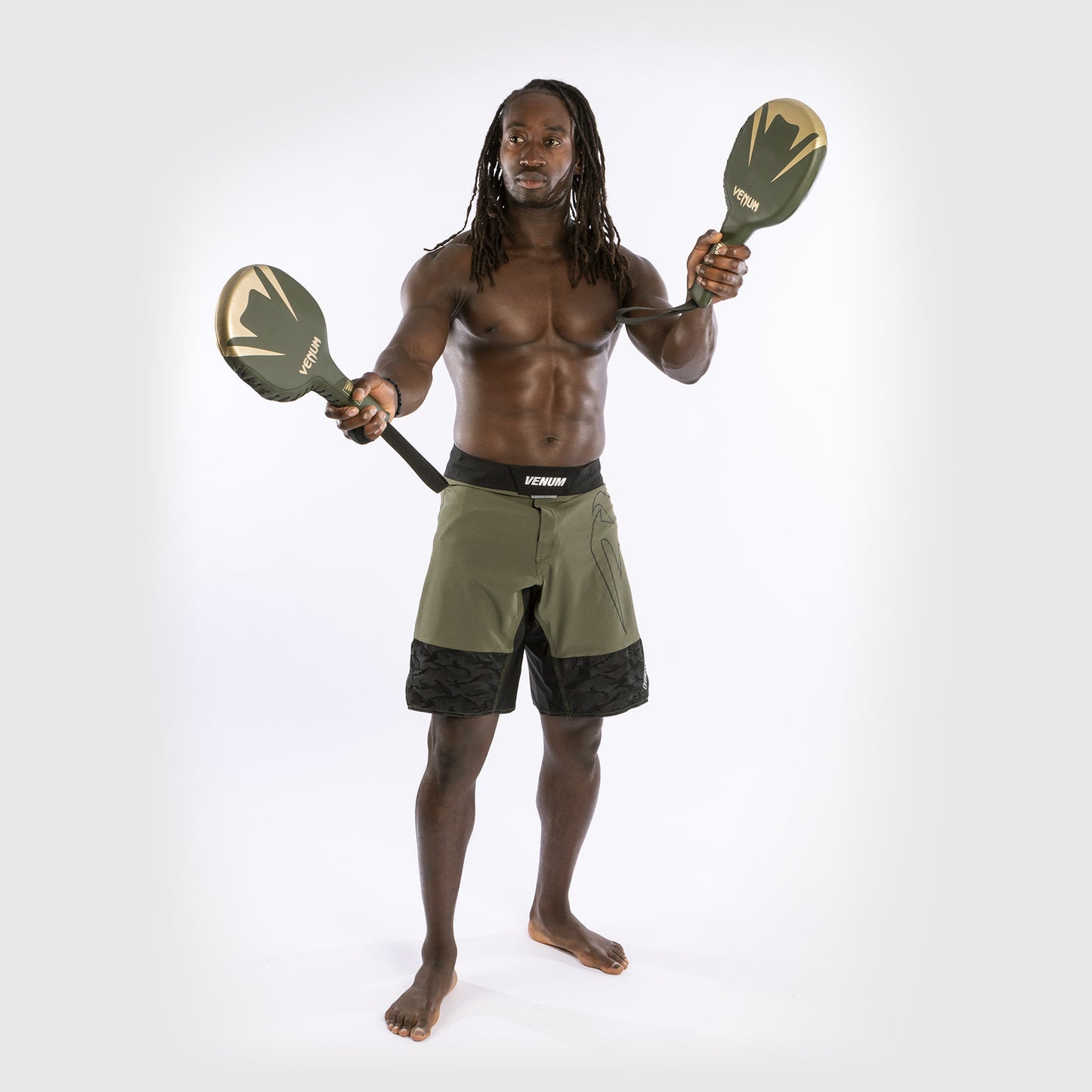 Venum Pro Boxing Pingpong-Handschoenen - Khaki/Gold