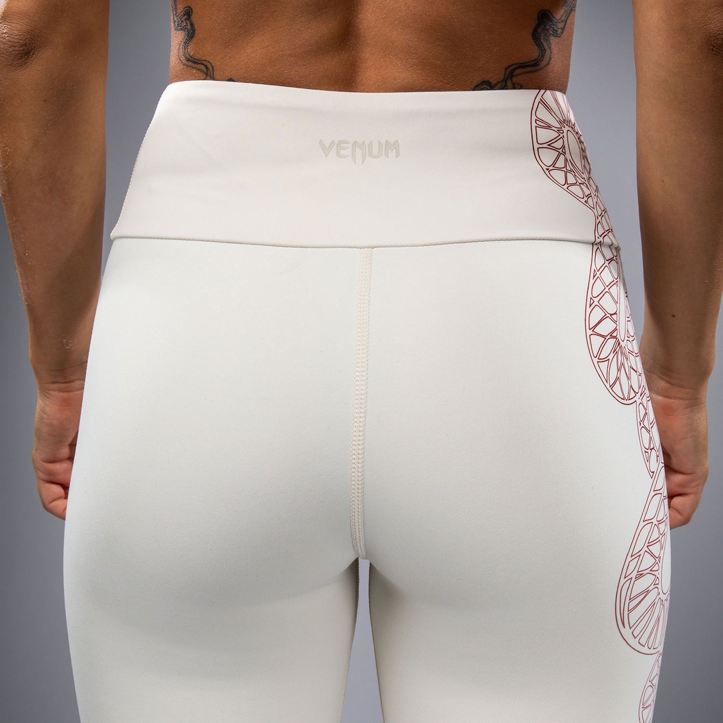 Venum Serpenti Dameslegging – Ivoor/Bordeaux