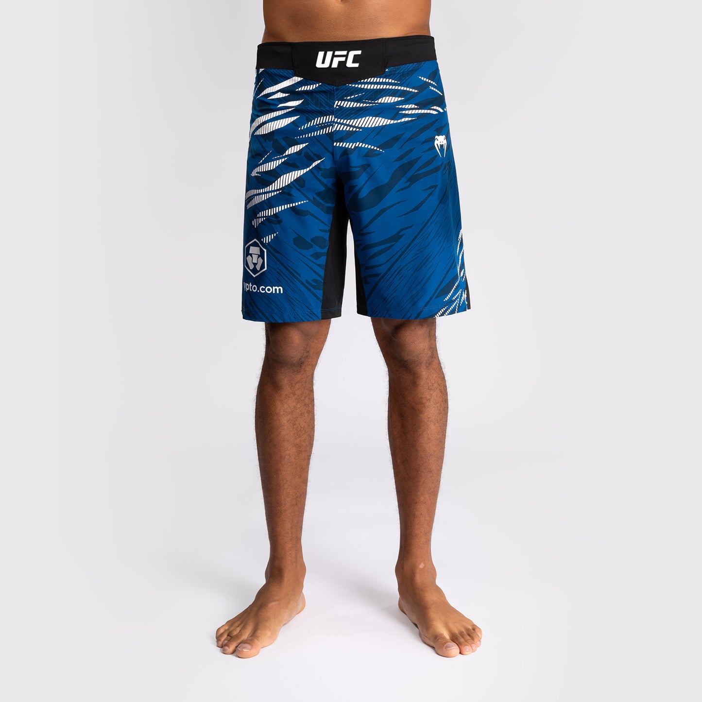 UFC Fusion by Venum Personalized Authentic Fight Night Fight Shorts voor Heren - Lang Fit - Blauw