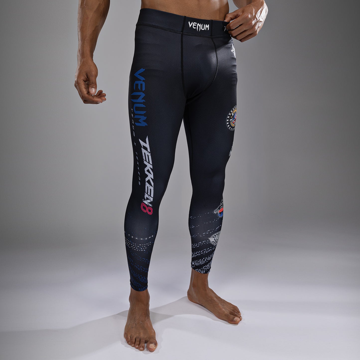 Venum x TEKKEN 8 - Paul Phoenix Spats - Zwart/Blauw