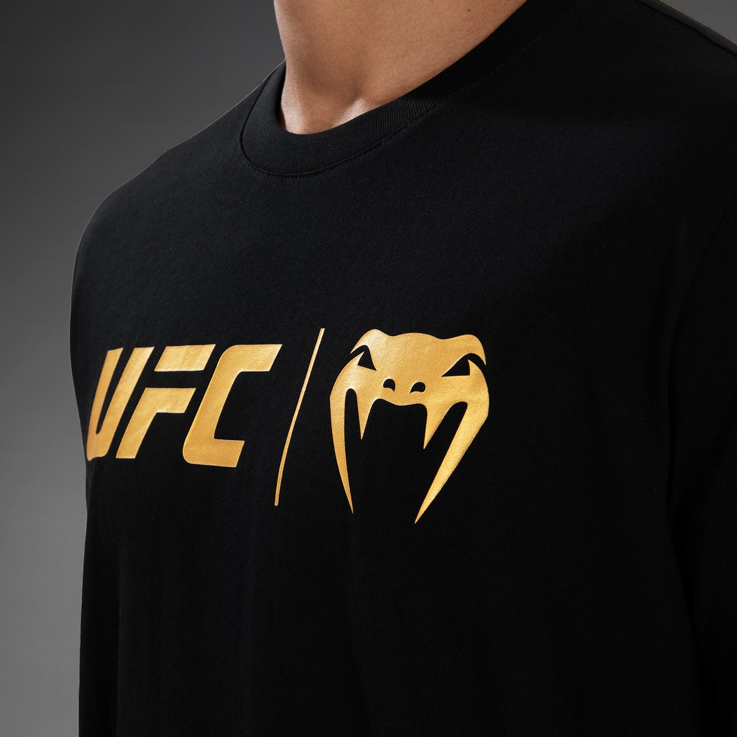 UFC Venum Klassiek T-shirt - Zwart/Goud