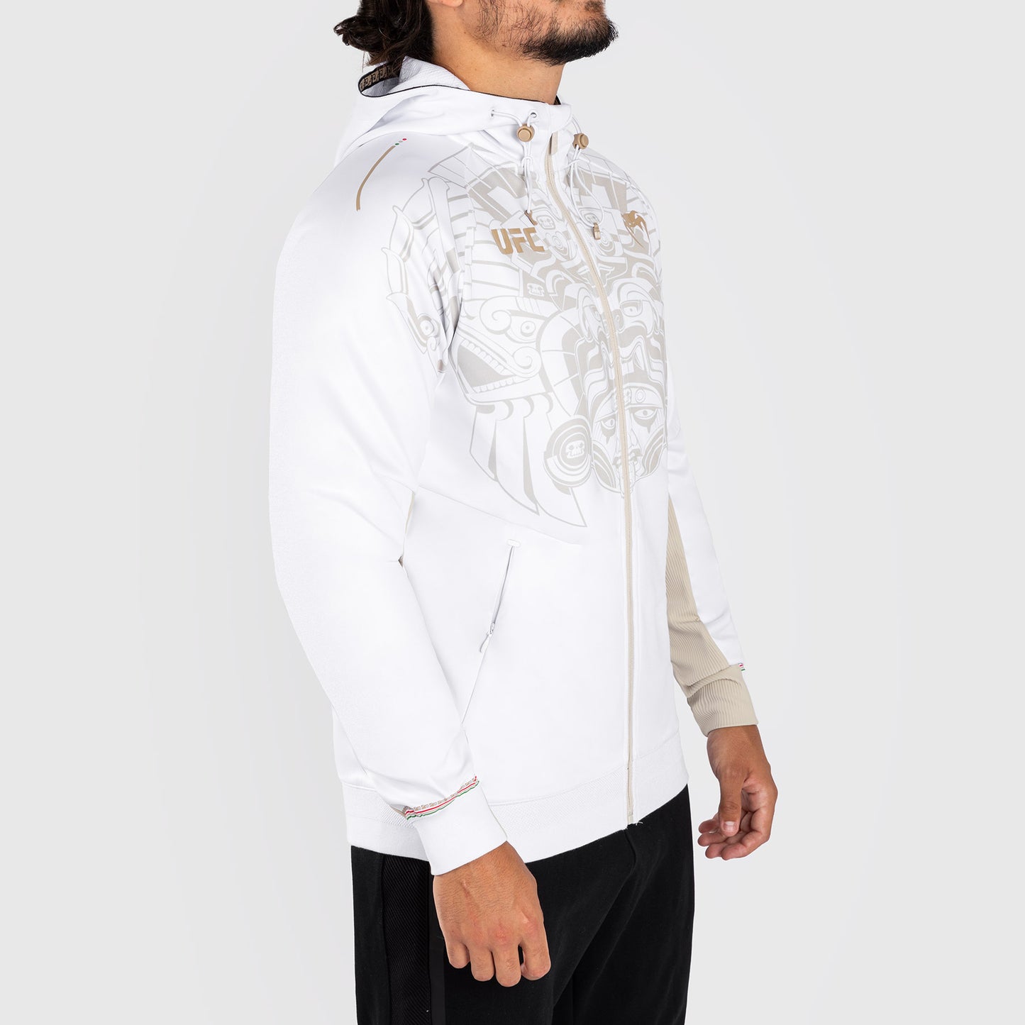 Noche UFC by Venum Authentic Fight Night Walkout-hoodie voor heren - wit