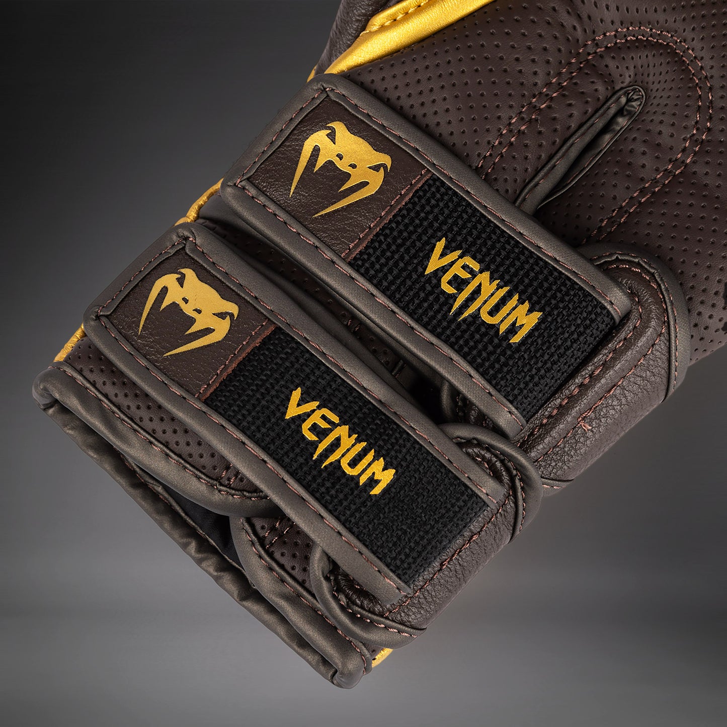 Venum Reverso Bokshandschoenen - Chocolade/Goud