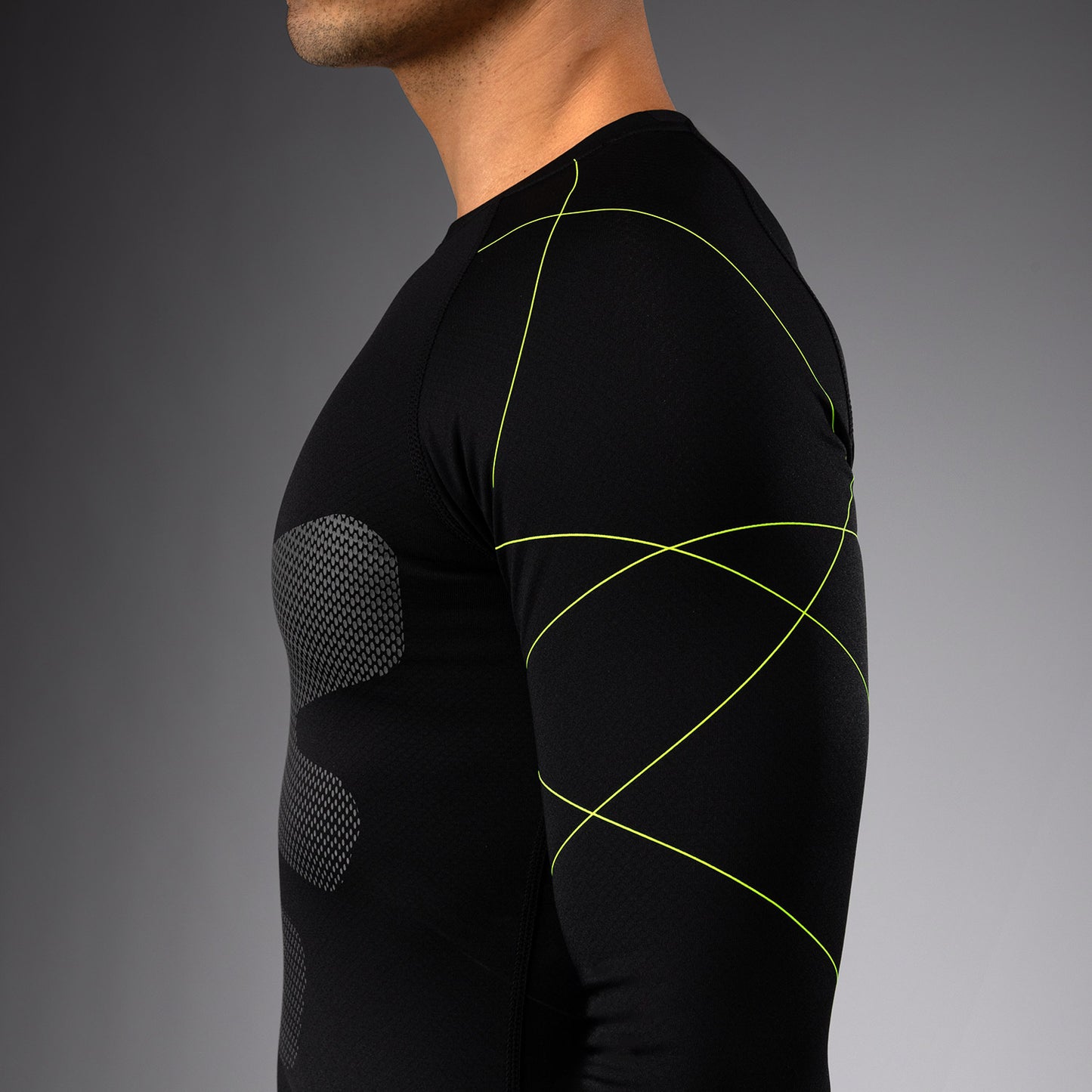 Venum Training Camp 4.0 Rashguard met lange mouwen - Zwart/Neon groen