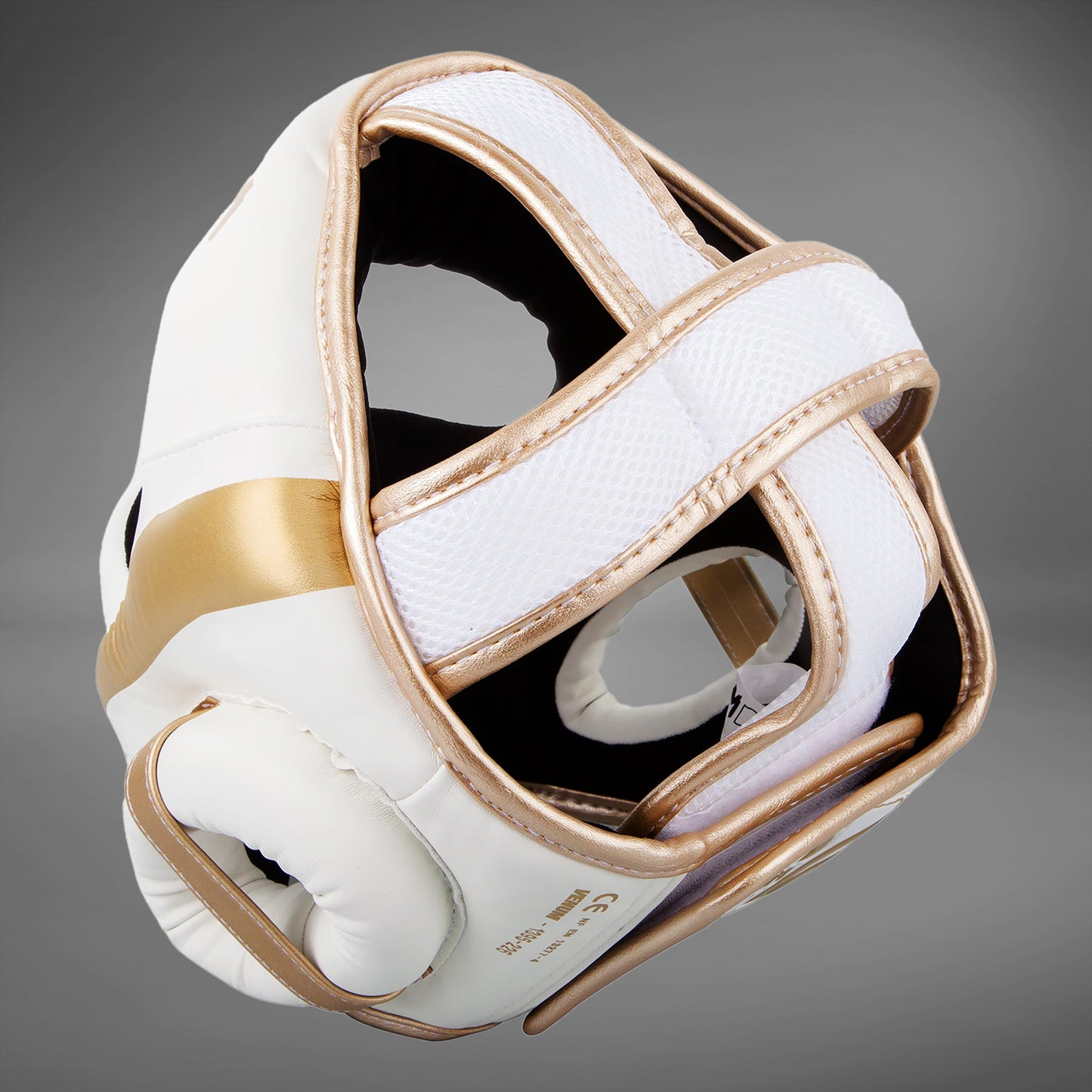 Venum Elite hoofdbeschermer - Wit/Goud