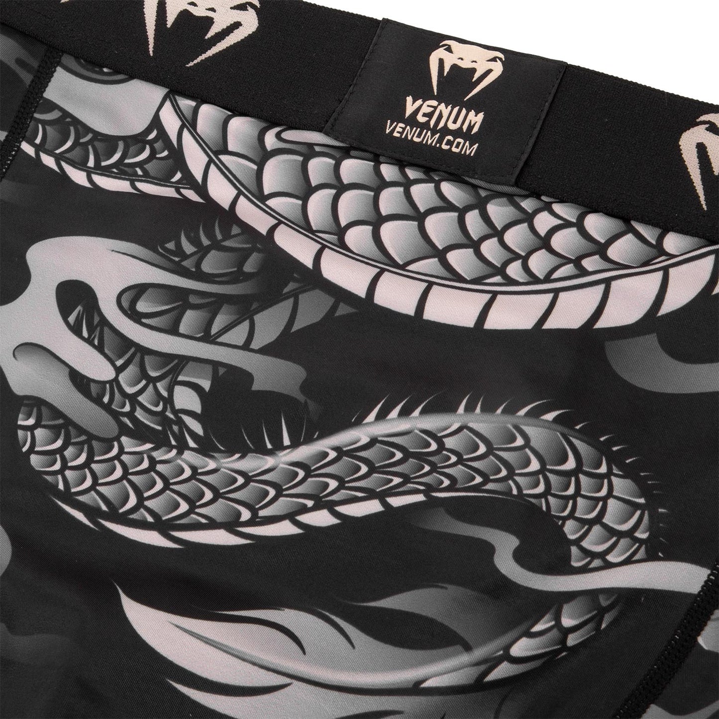 Venum Dragon's Flight Compression Shorts - Zwart/Zand