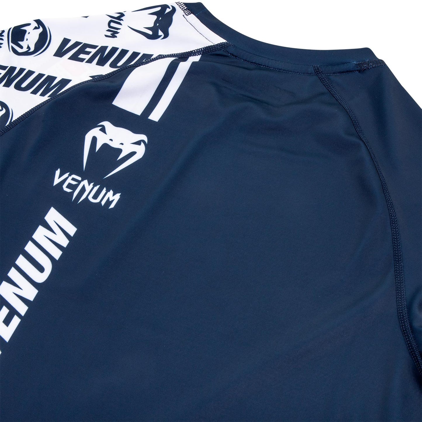 Venum Logos Rashguard - Lange mouwen - Marineblauw/Wit
