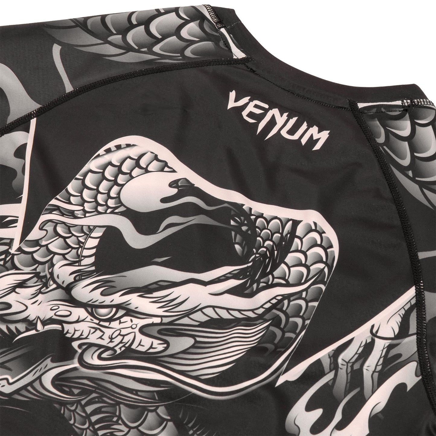Venum Dragon's Flight Rashguard - Lange mouwen - Zwart/Zand