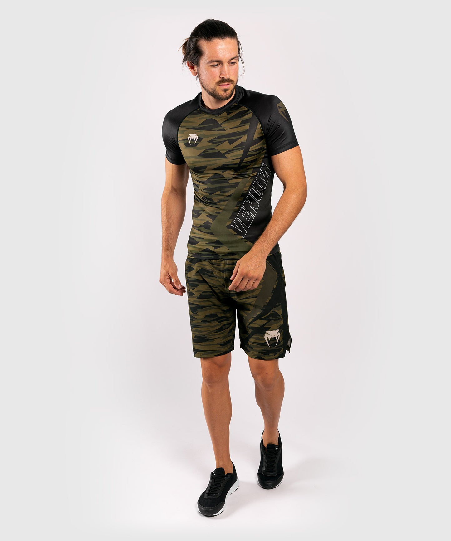 Venum Contender 5.0 Rashguard - Korte mouwen - Kakicamouflage