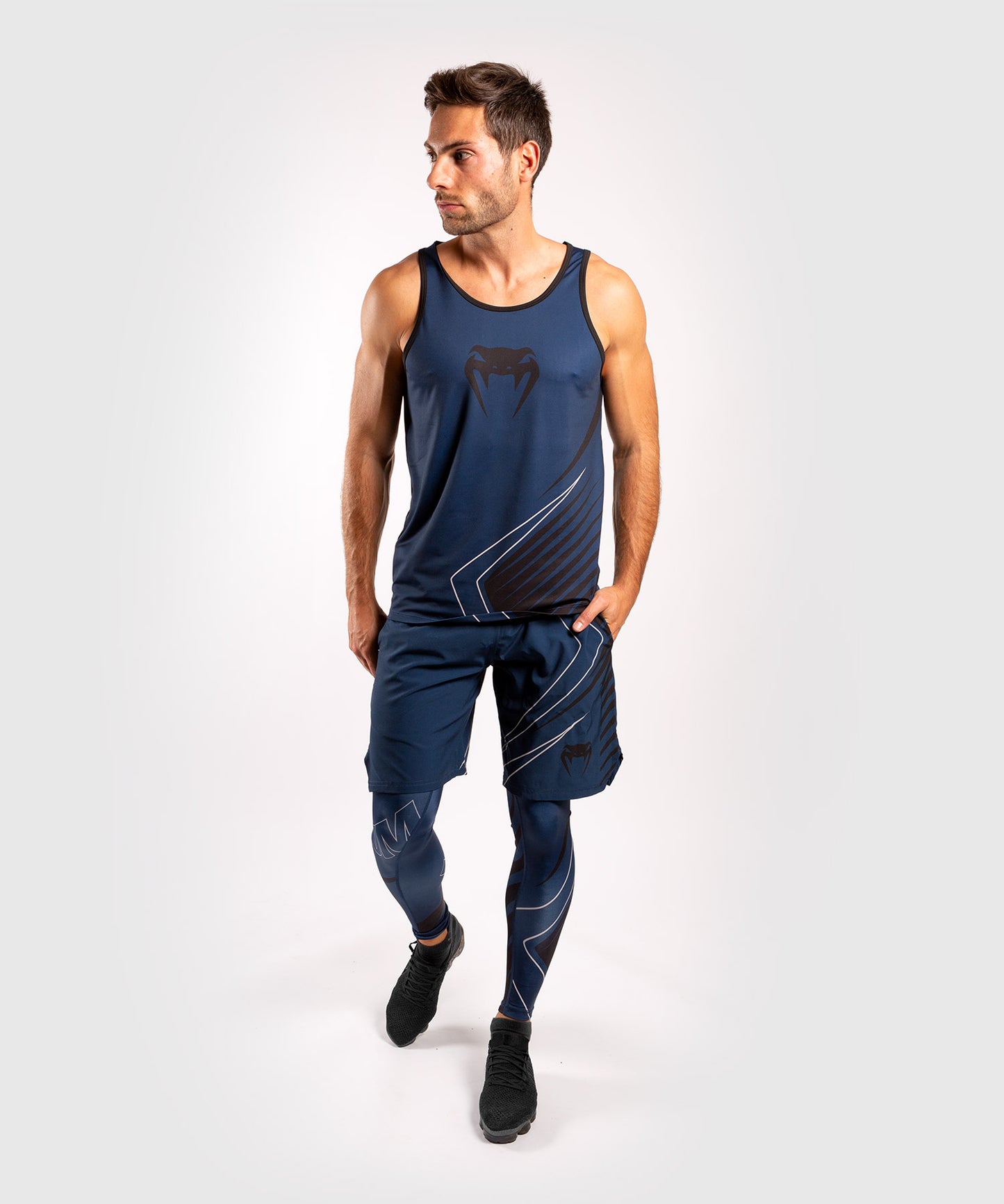 Venum Contender 5.0-legging - blauwe marine / zand