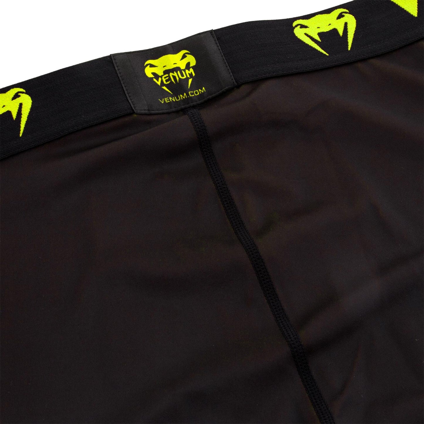 Venum Giant compressiepanty - Zwart/Neongeel