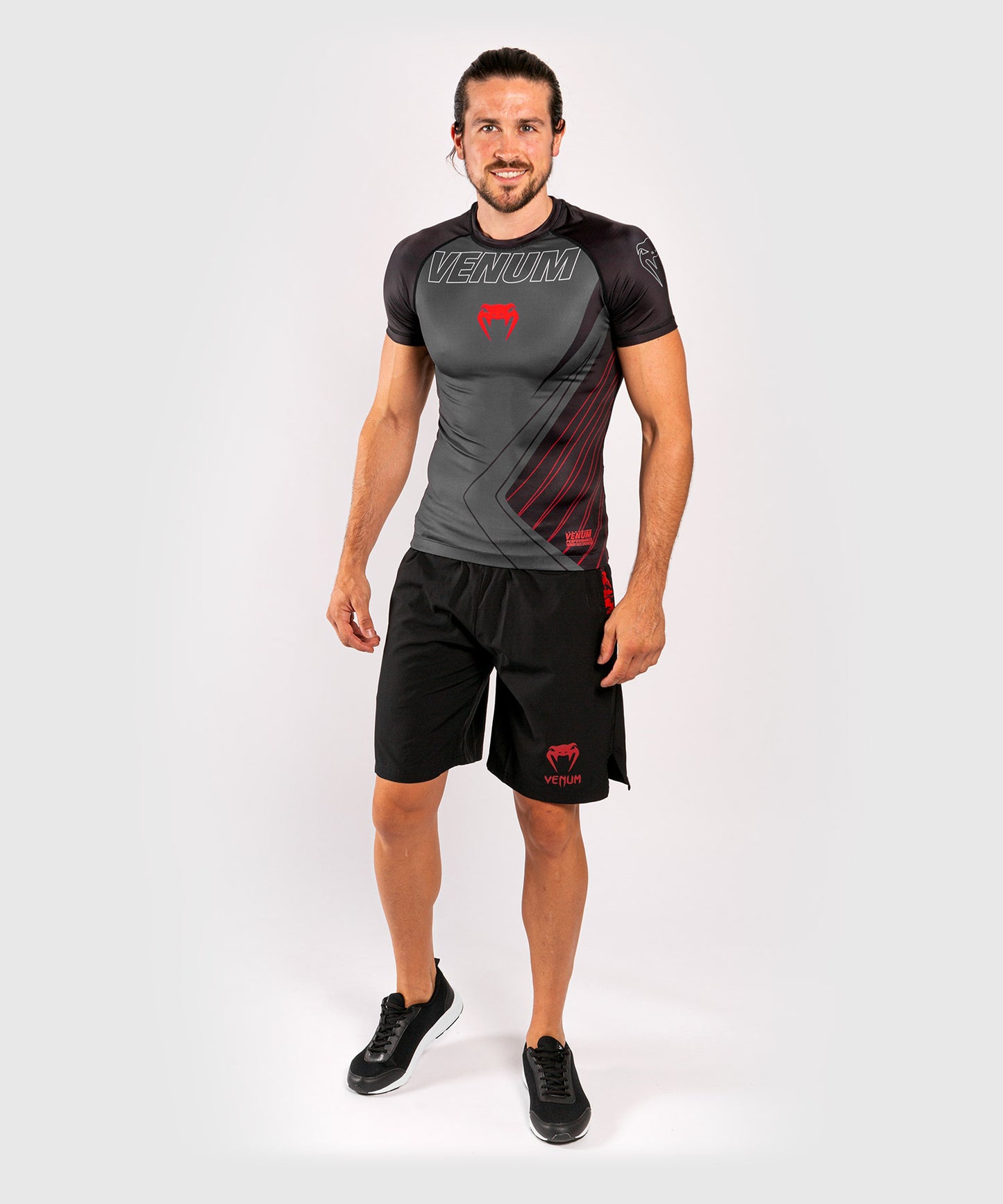 Venum Contender 5.0 Rashguard - Korte mouwen - Zwart/Rood