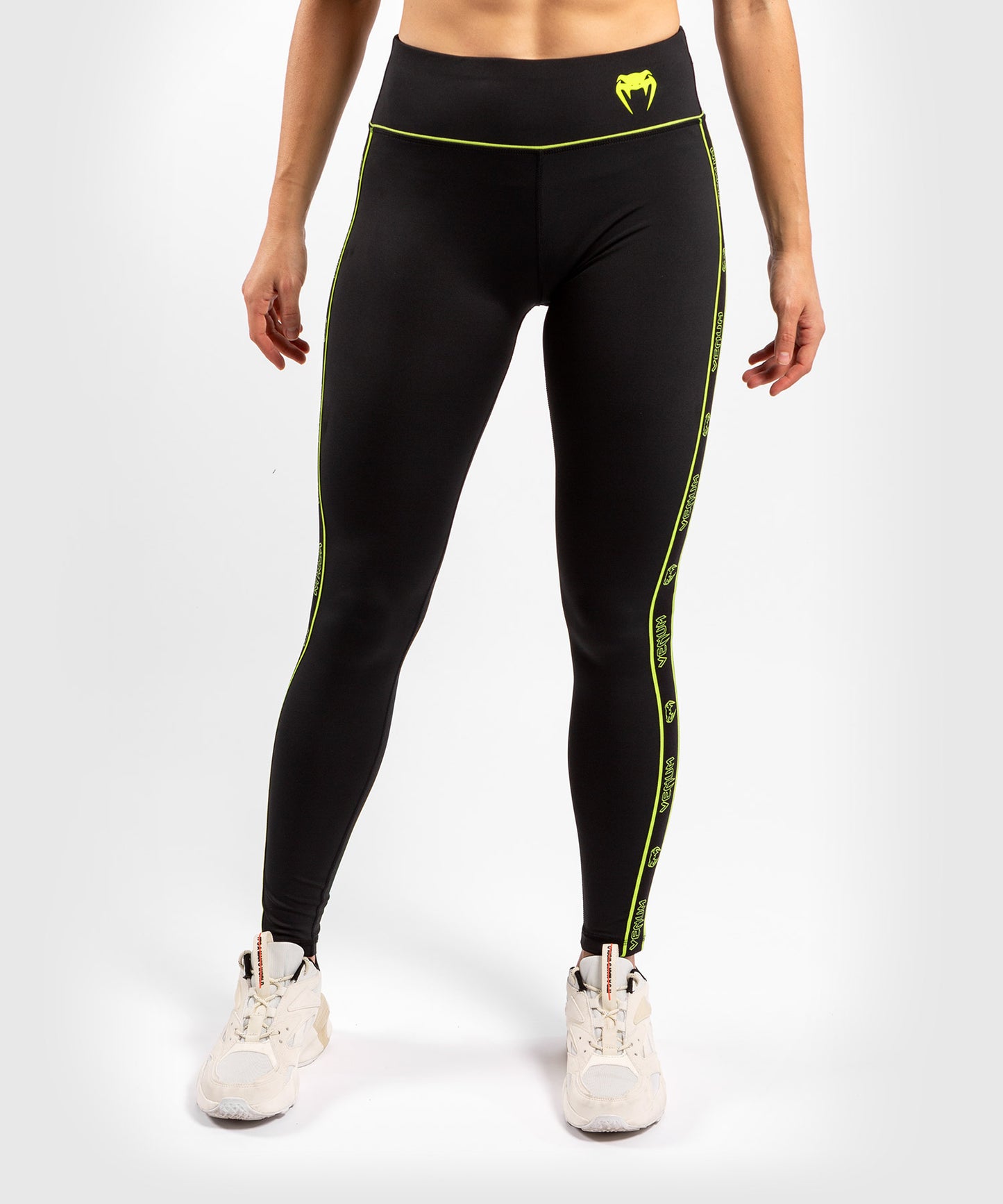 Venum Tecmo Legging - voor dames - Zwart/Neongeel
