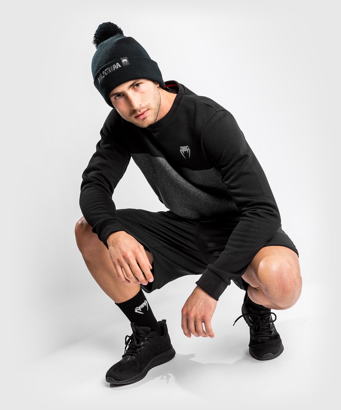 Venum Contender Evo Korte trainingsbroeken - Zwart/Zwart
