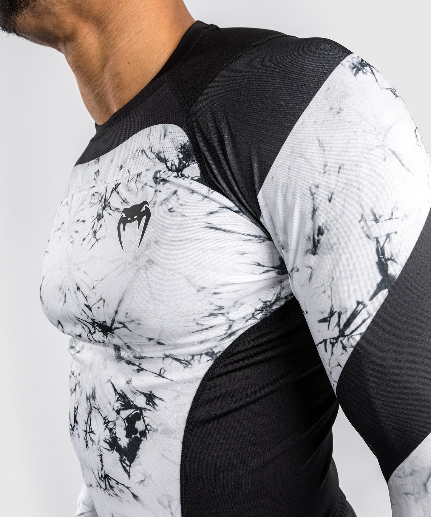 Venum G-Fit Marble Compressie T-Shirt - Lange Mouwen - Marble