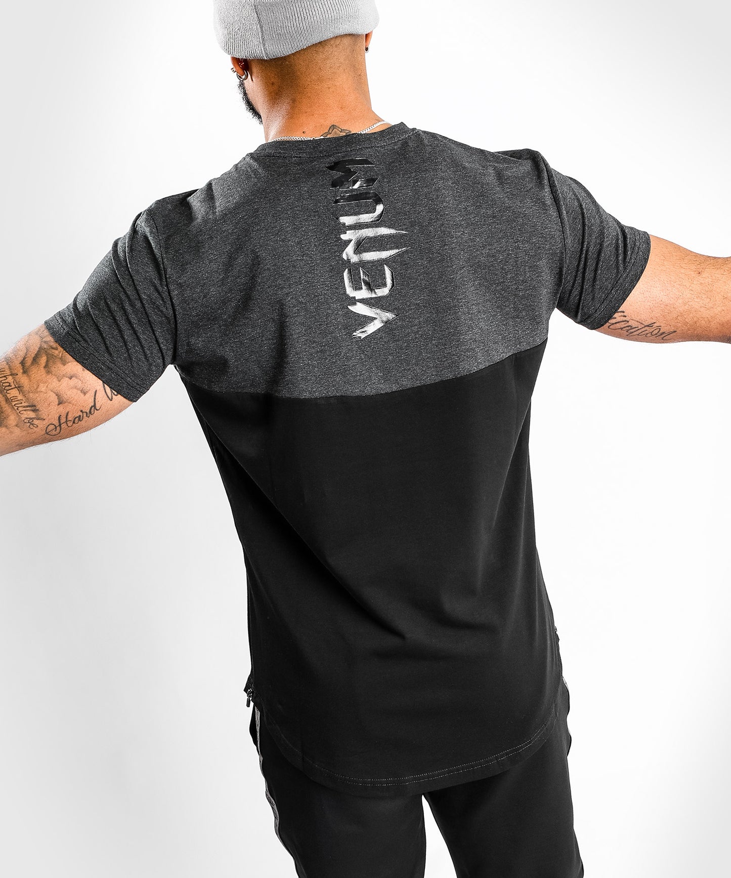 Venum Laser 2.0 T-shirt - Zwart/Heather Grijs
