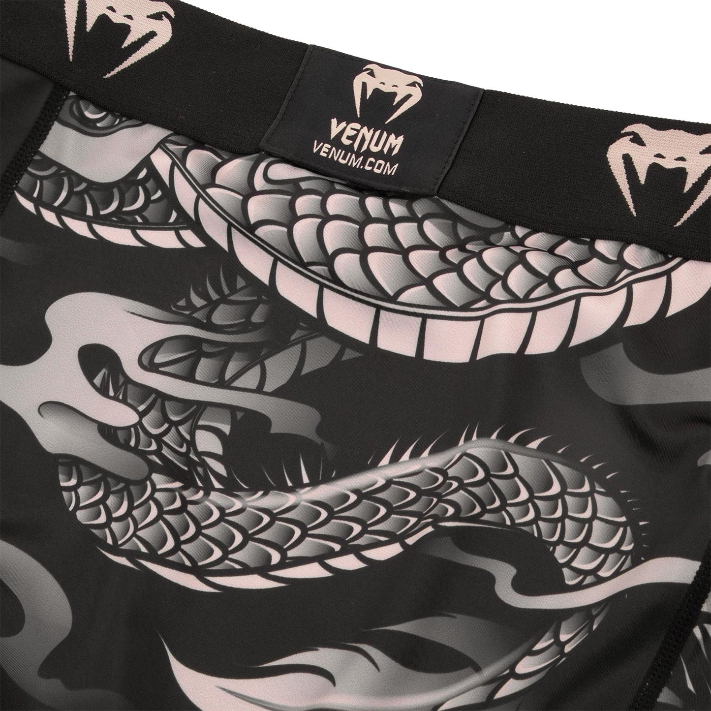 Venum Dragon's Flight Spats - Zwart/Zand