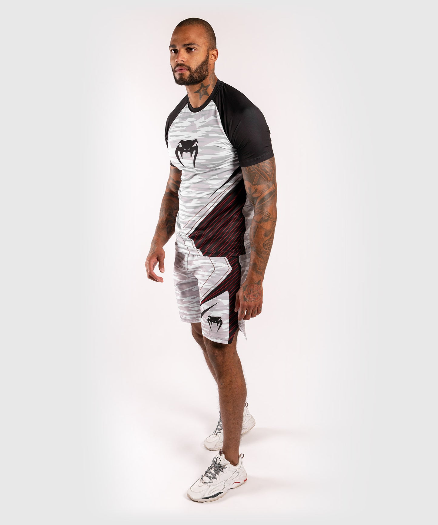 Venum Contender 5.0 Dry-Tech-T-shirt - Wit/Camouflage
