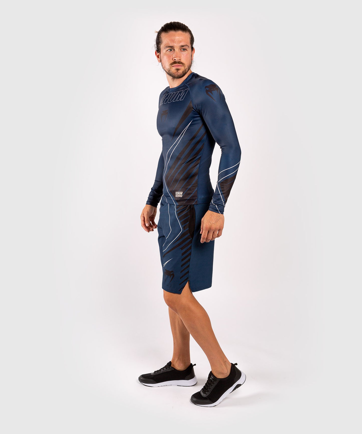 Venum Contender 5.0 Rashguard - Lange mouwen - blauwe marine / zand