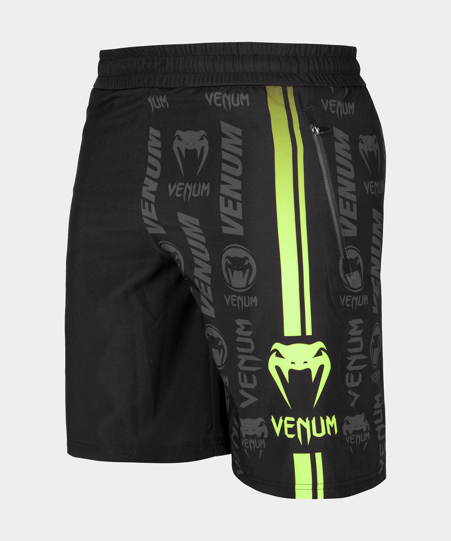 Venum Logos Training Shorts - Zwart/Neongeel