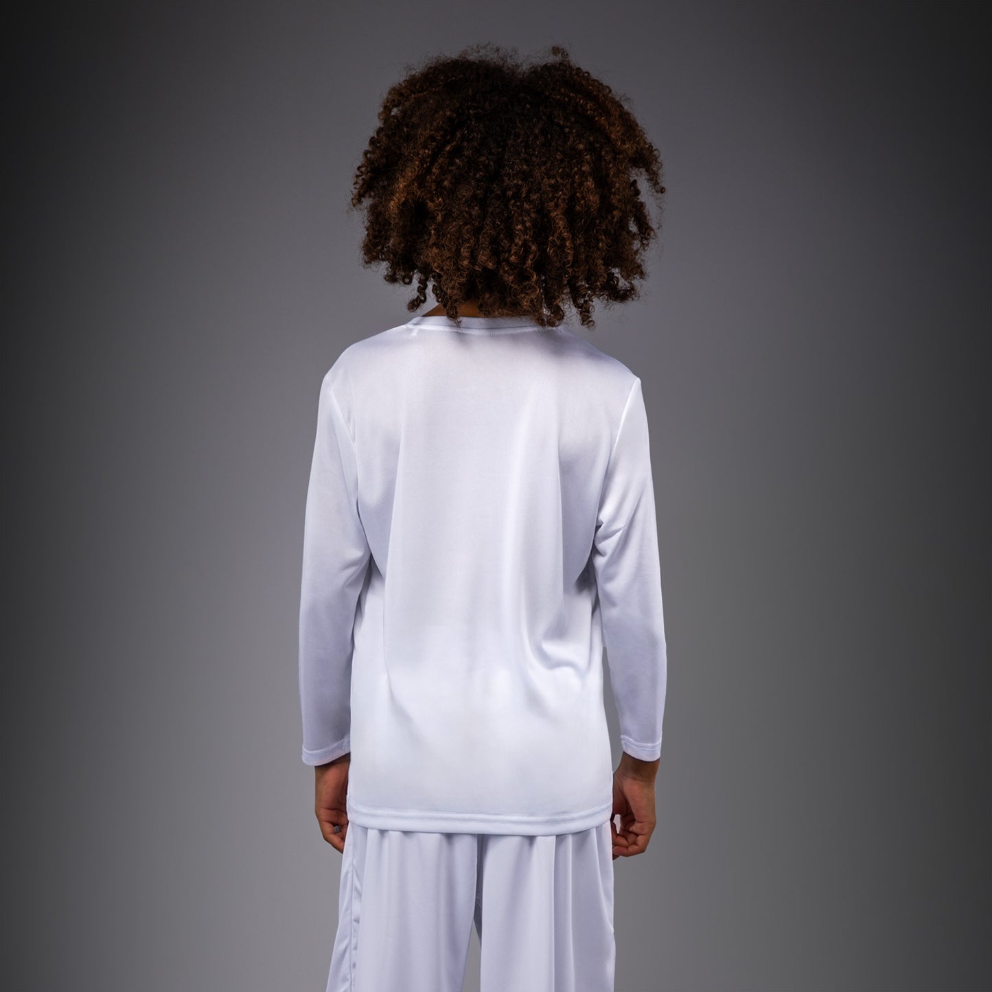 Venum Lineup T-shirt met lange mouwen voor jeugd - Wit/Zwart
