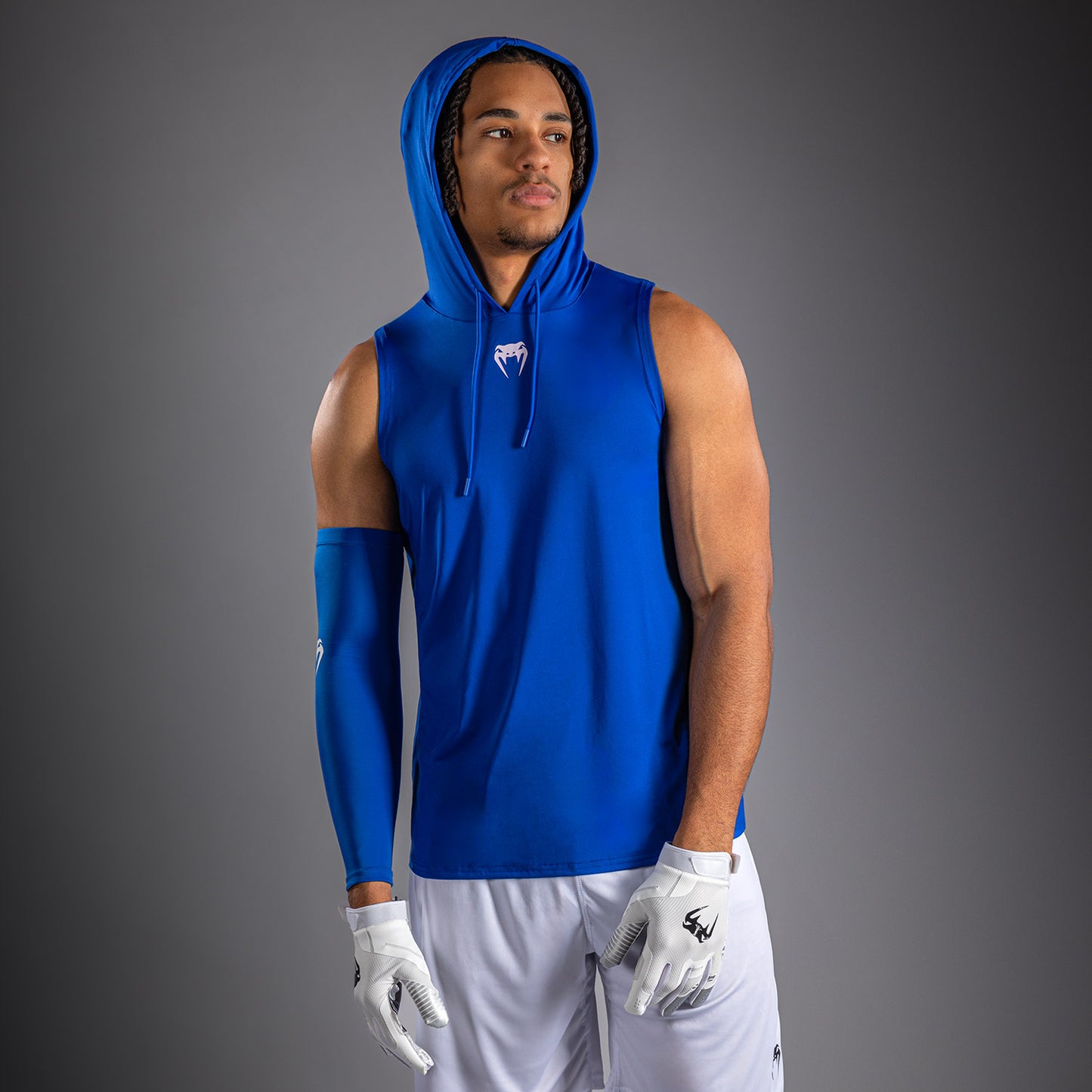 Venum Elite Mouwloos Dry Tech Hoodie - Koningsblauw