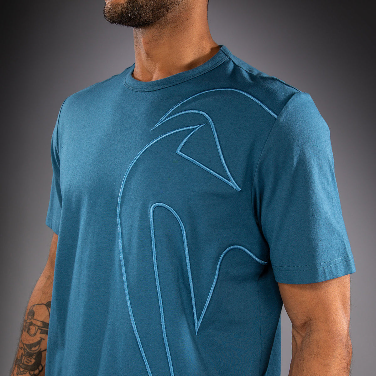 Venum Giant 3D Katoenen T-shirt - Oceaanblauw