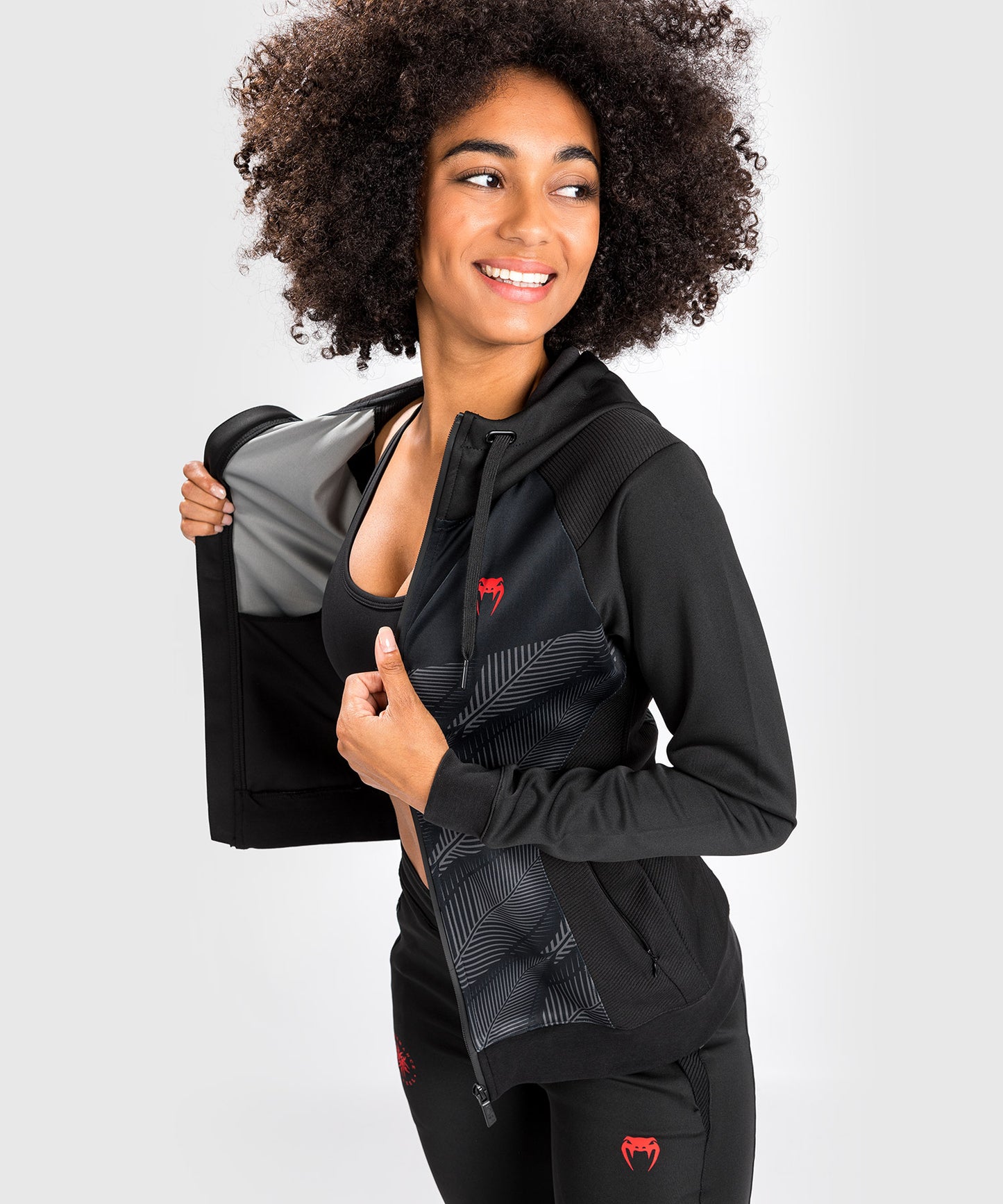 Venum Phantom sweatshirt met capuchon - Voor vrouwen - zwart/rood