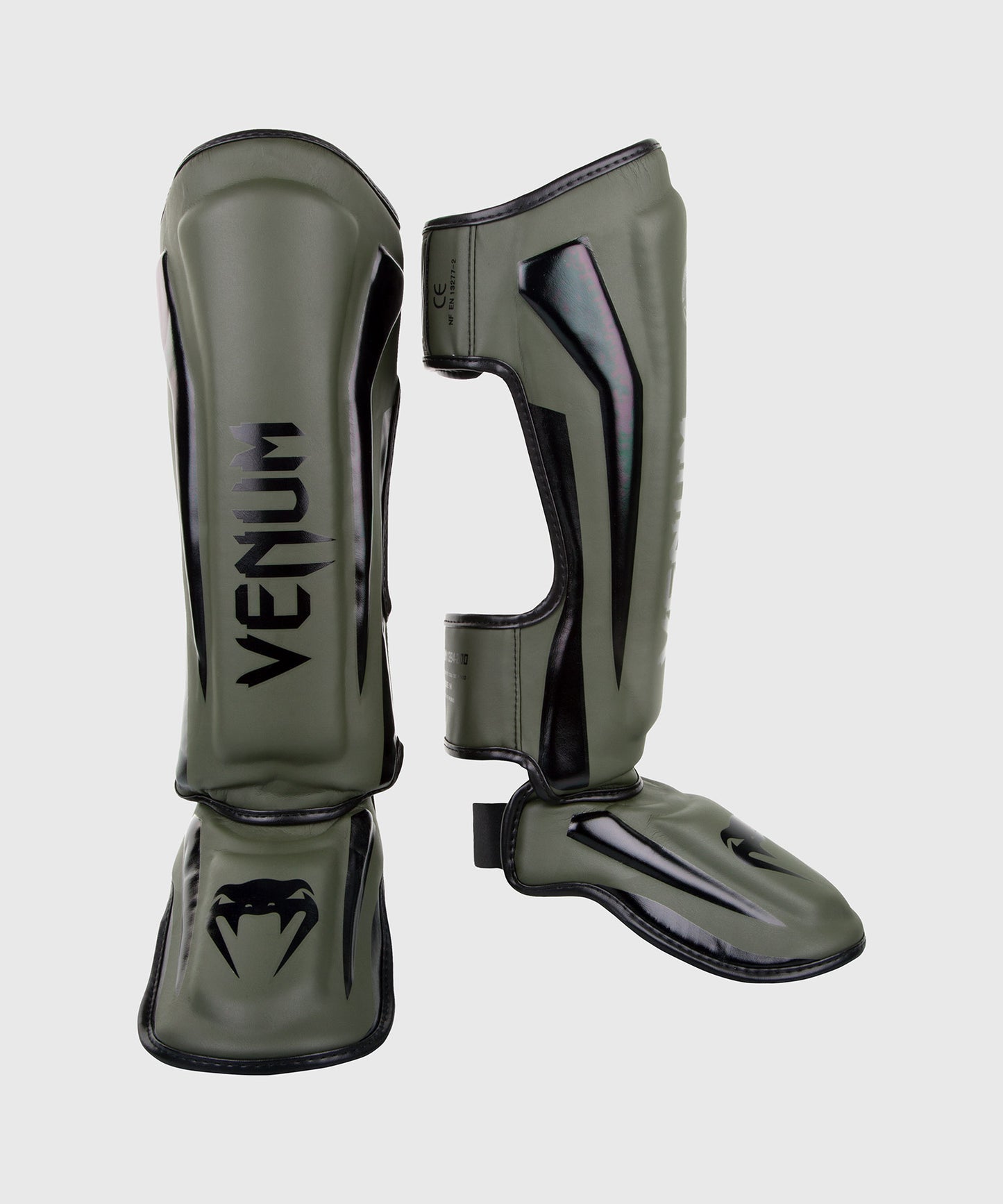 Venum Elite Standup Scheenbeschermers - kaki/zwart