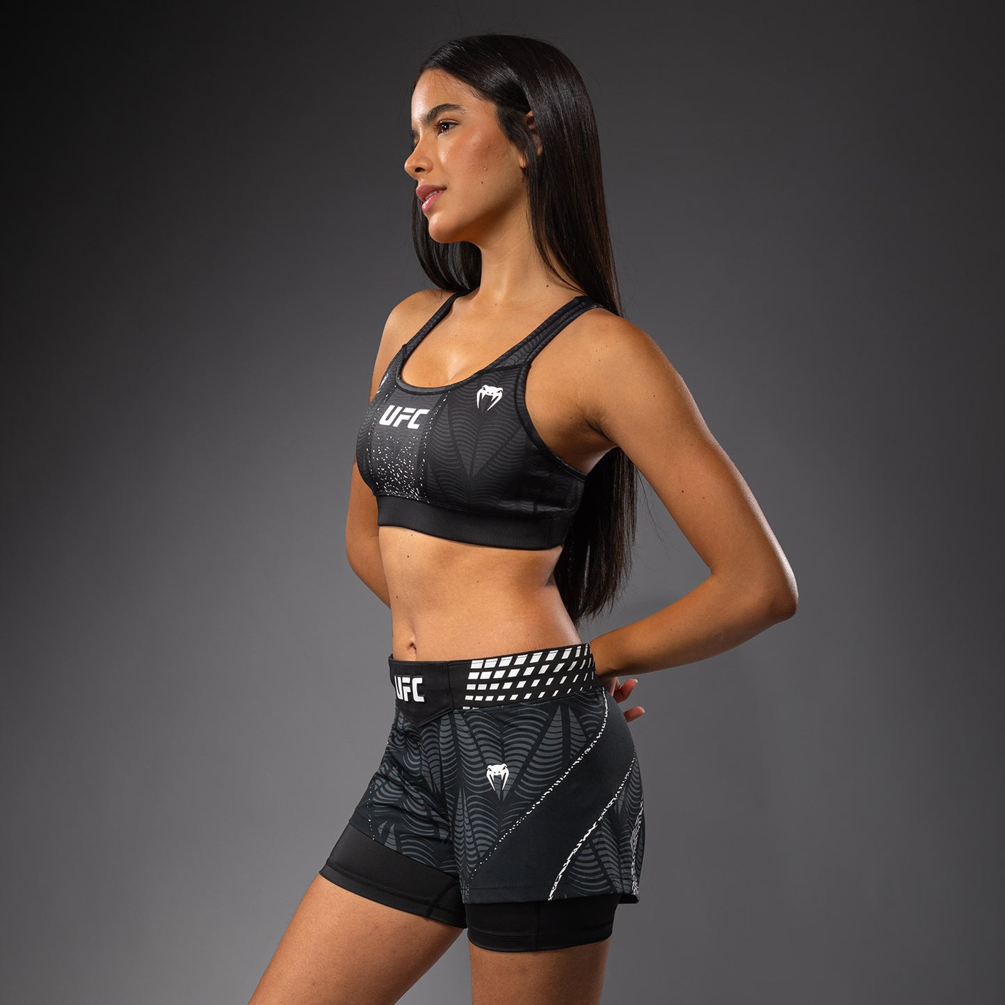 UFC Zenith by Venum Authentic Fight Night Sport-BH Dames - Zwart