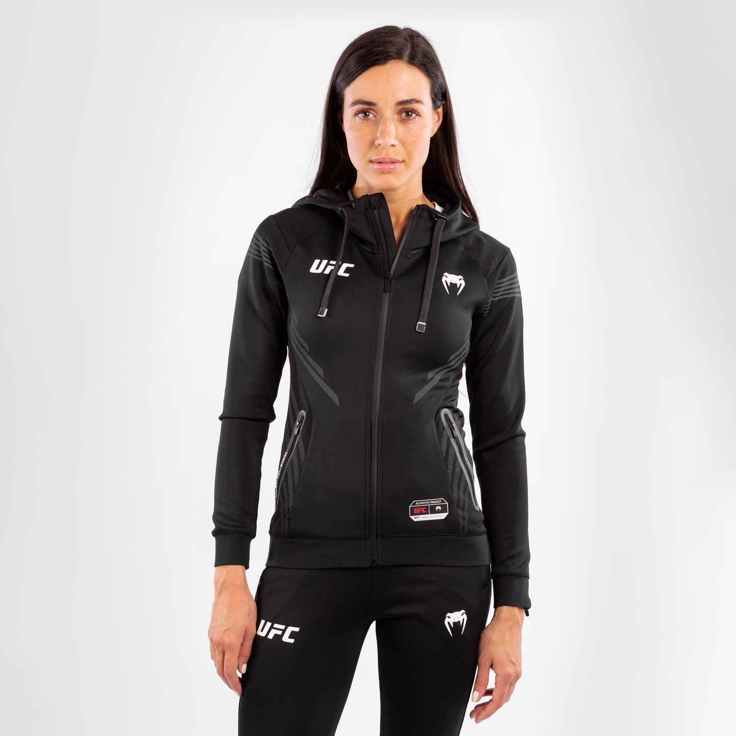 UFC Venum Authentic Fight Night Walkout Hoodie voor dames - Zwart