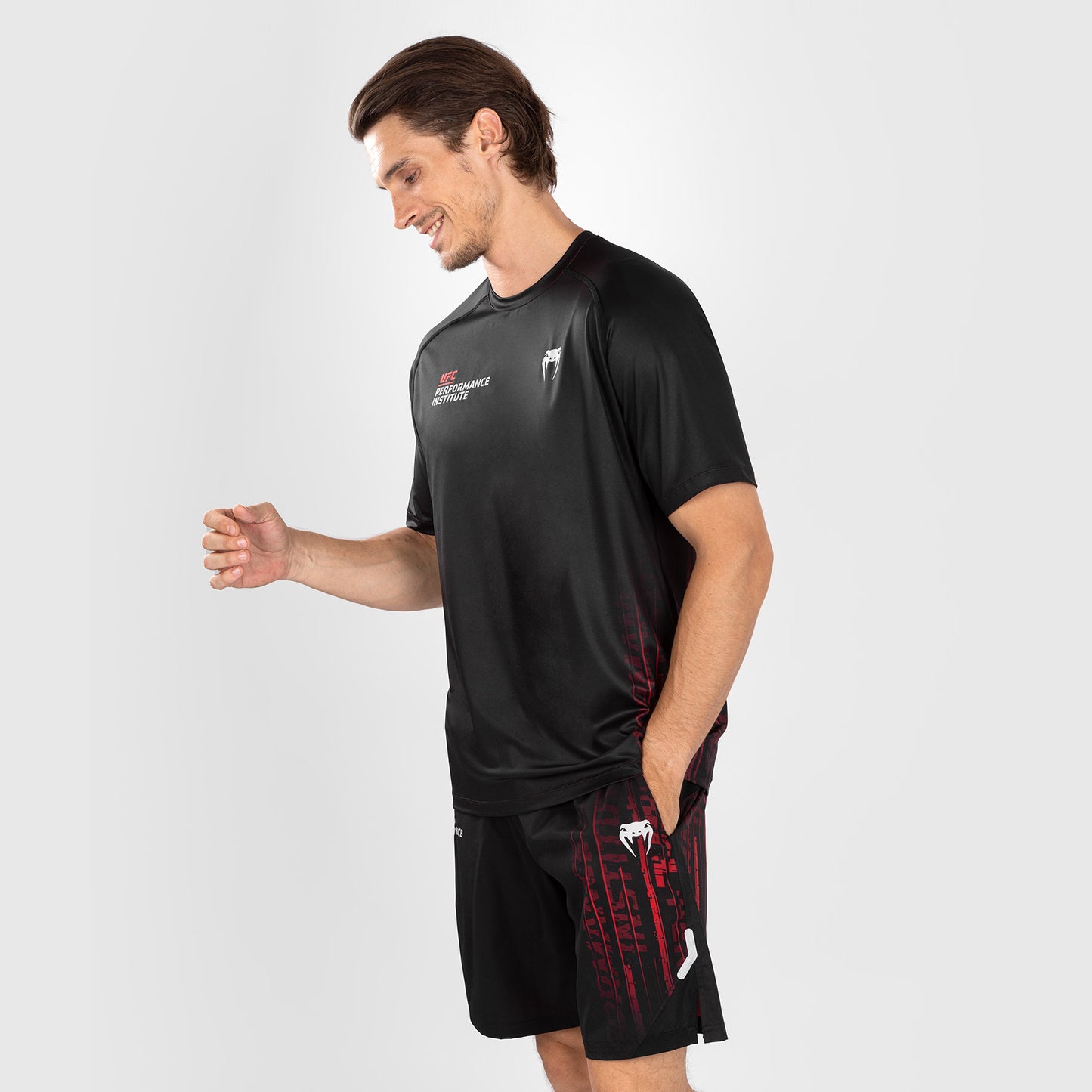 UFC Venum Performance Institute 2.0 Heren Dry-Tech Shirt - Zwart/Rood