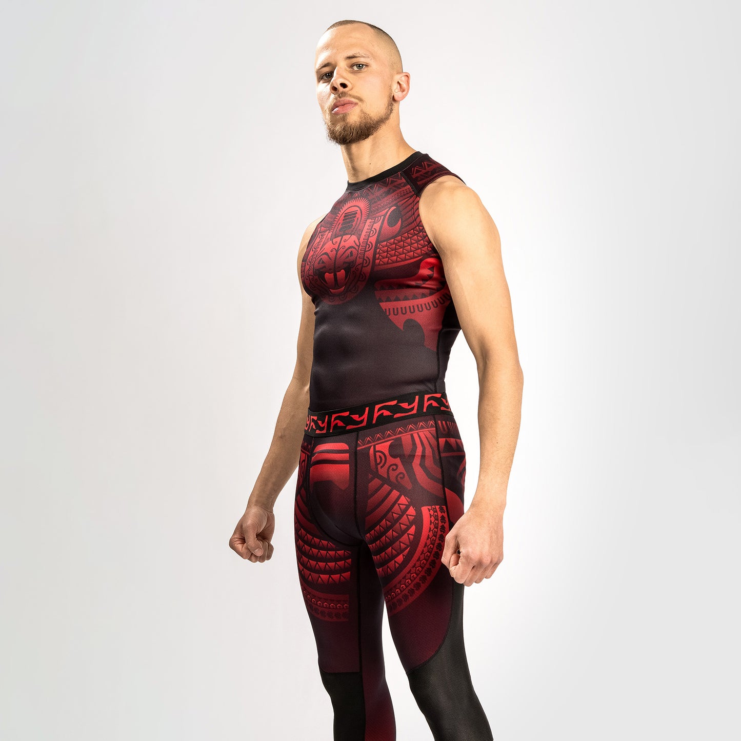 Venum Nakahi Rashguard Mouwloos - Zwart/Rood