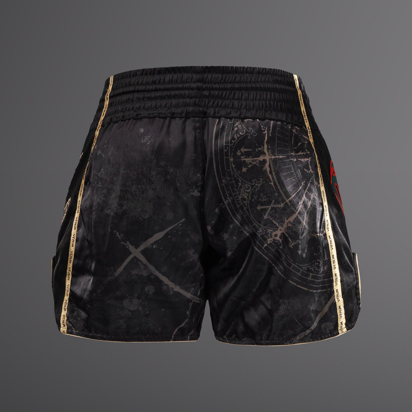 Venum Santa Muerte 5.0 Muay Thai Shorts - Diep Zwart/Goud