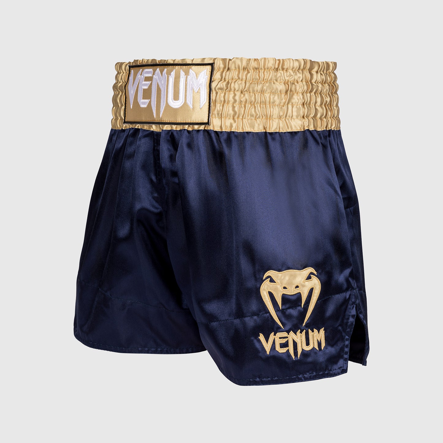Venum Classic Muay Thai Shorts - Marineblauw/Goud