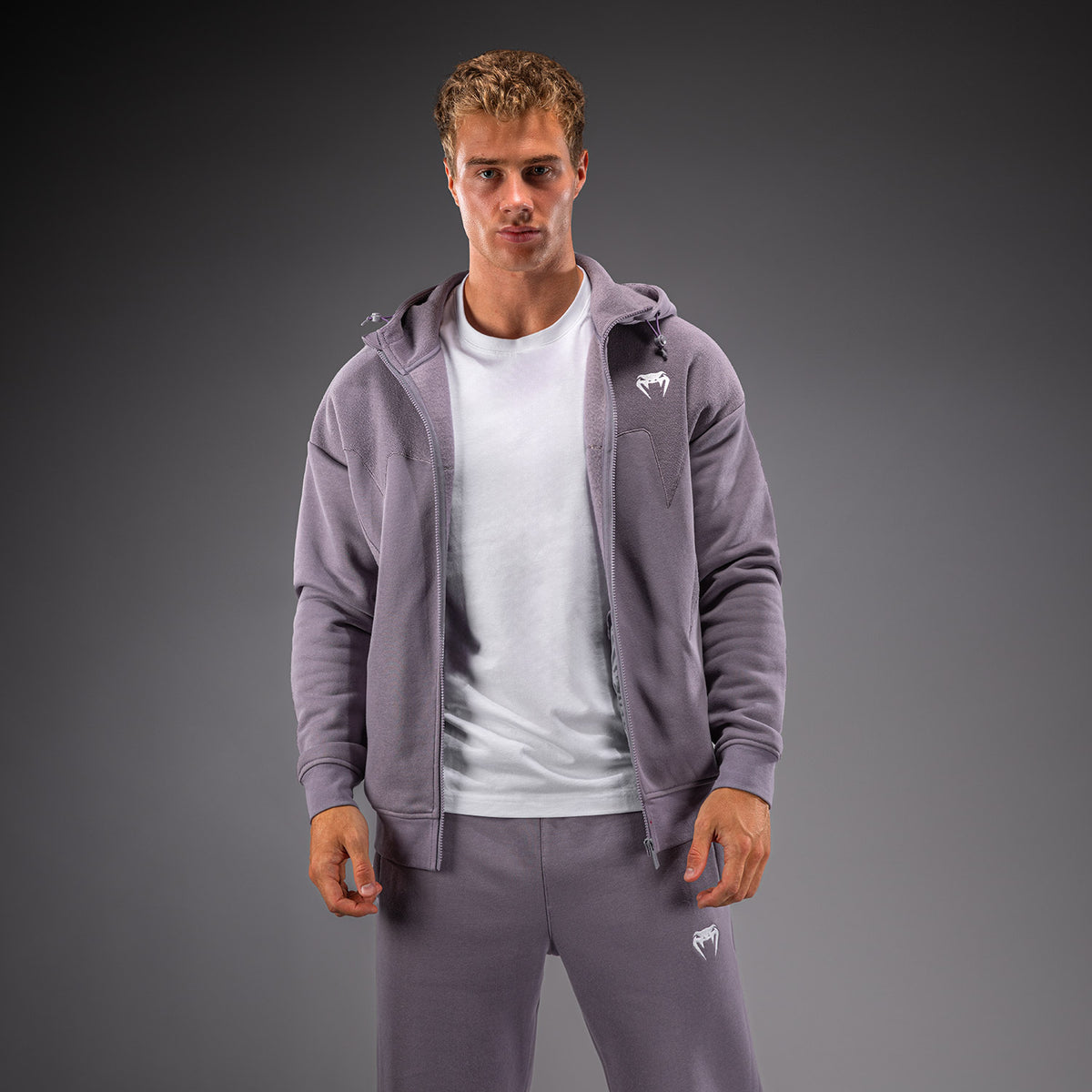 Venum Attack Fleece & Weave Trainingsjack - Lavendelgrijs