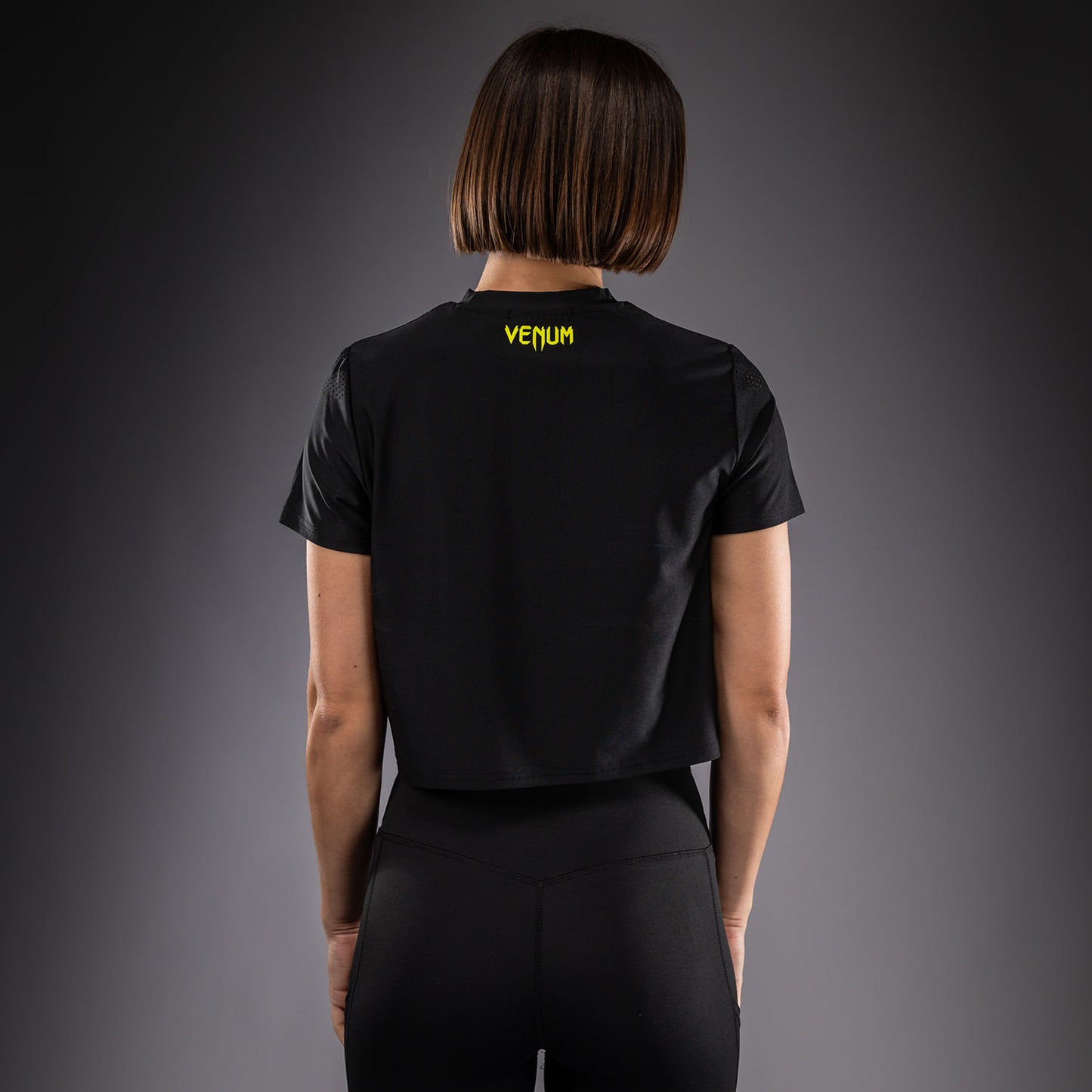 Venum Lazer Dry Tech T-shirt voor dames - Zwart/Geel