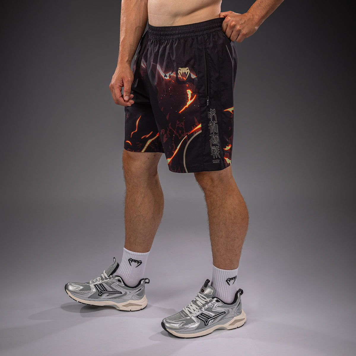 Jujutsu Kaisen x Venum Sukuna Trainingsshorts – Zwart/Lichtbeige