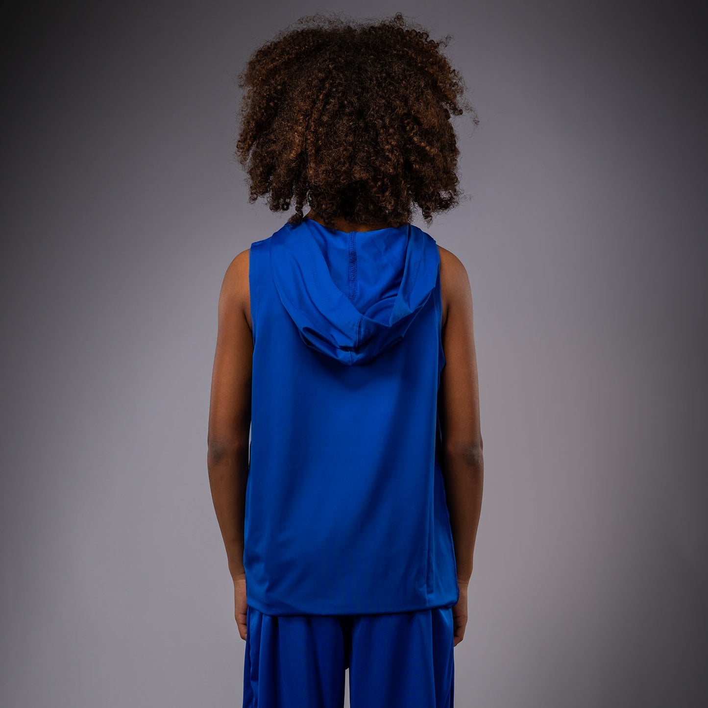 Venum Elite Mouwloos Dry Tech Hoodie voor kinderen - Koningsblauw