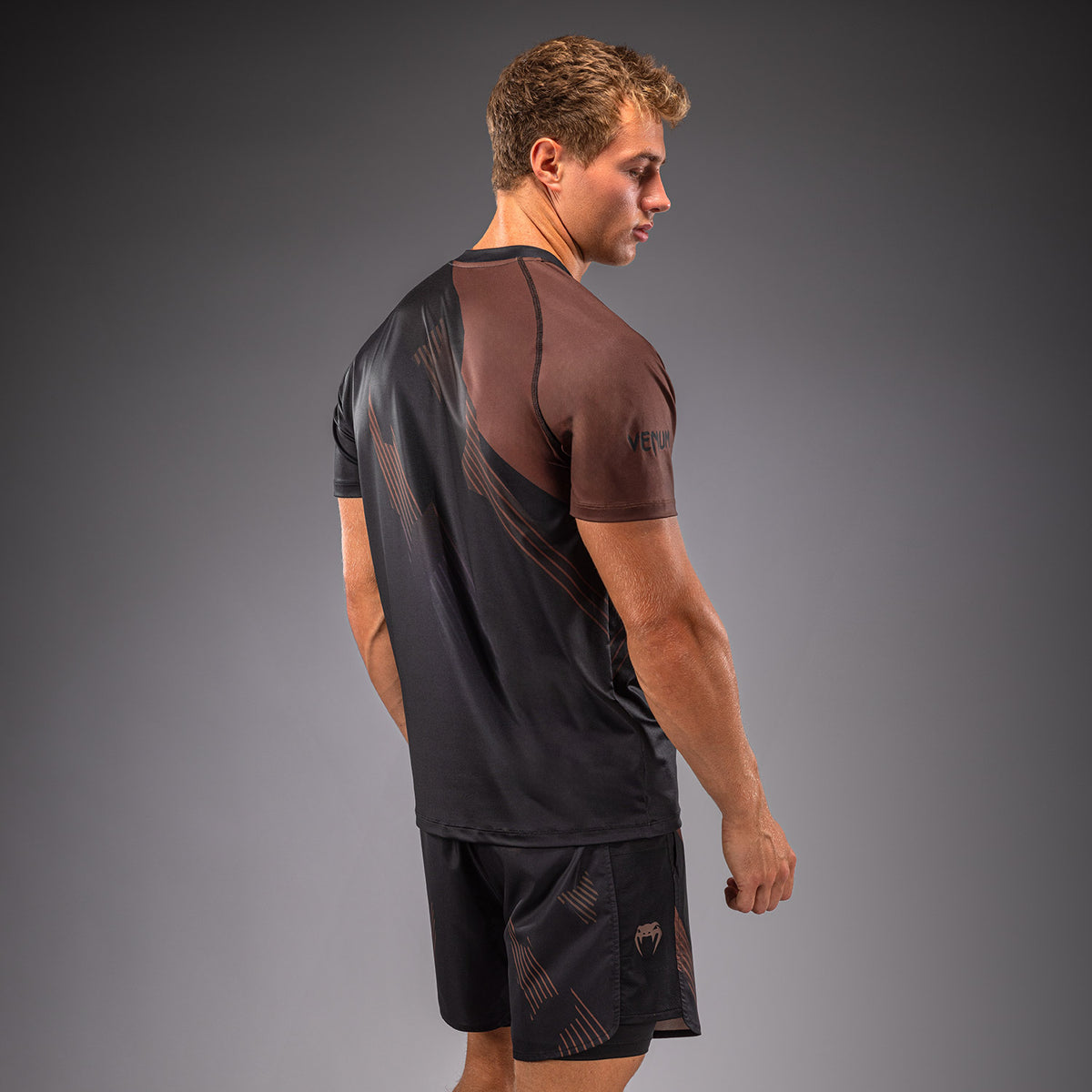 Venum No-Gi 6.0 Dry Tech T-shirt - Zwart/Bruin