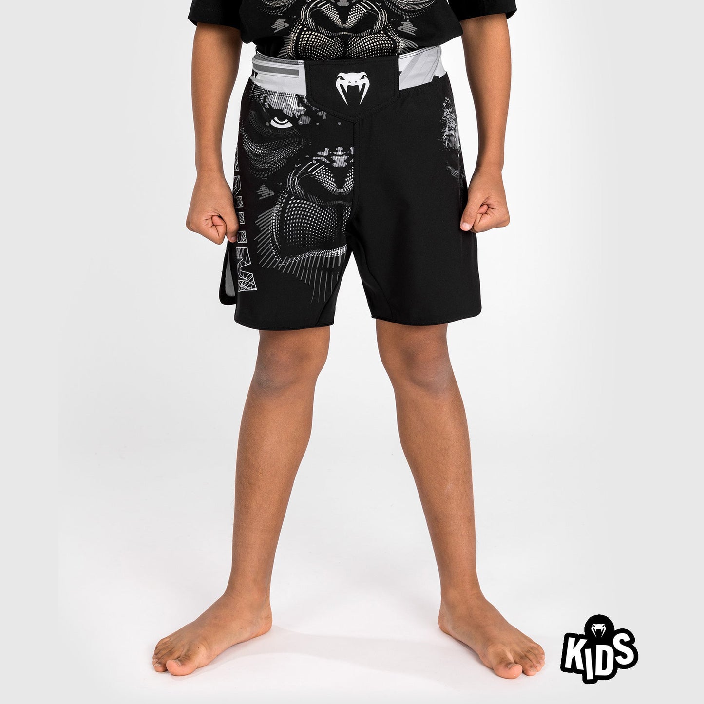 Venum Gorilla Jungle Kinder Fightshorts - Zwart/Wit