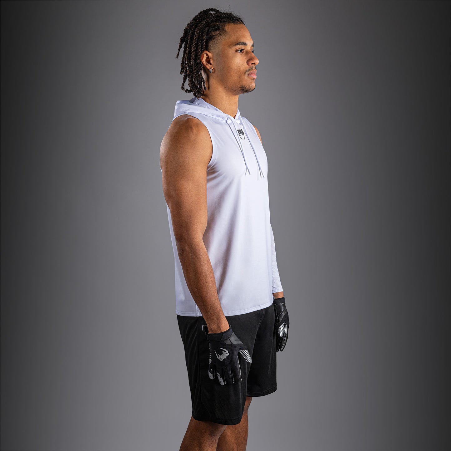 Venum Elite Mouwloos Dry Tech Hoodie - Wit