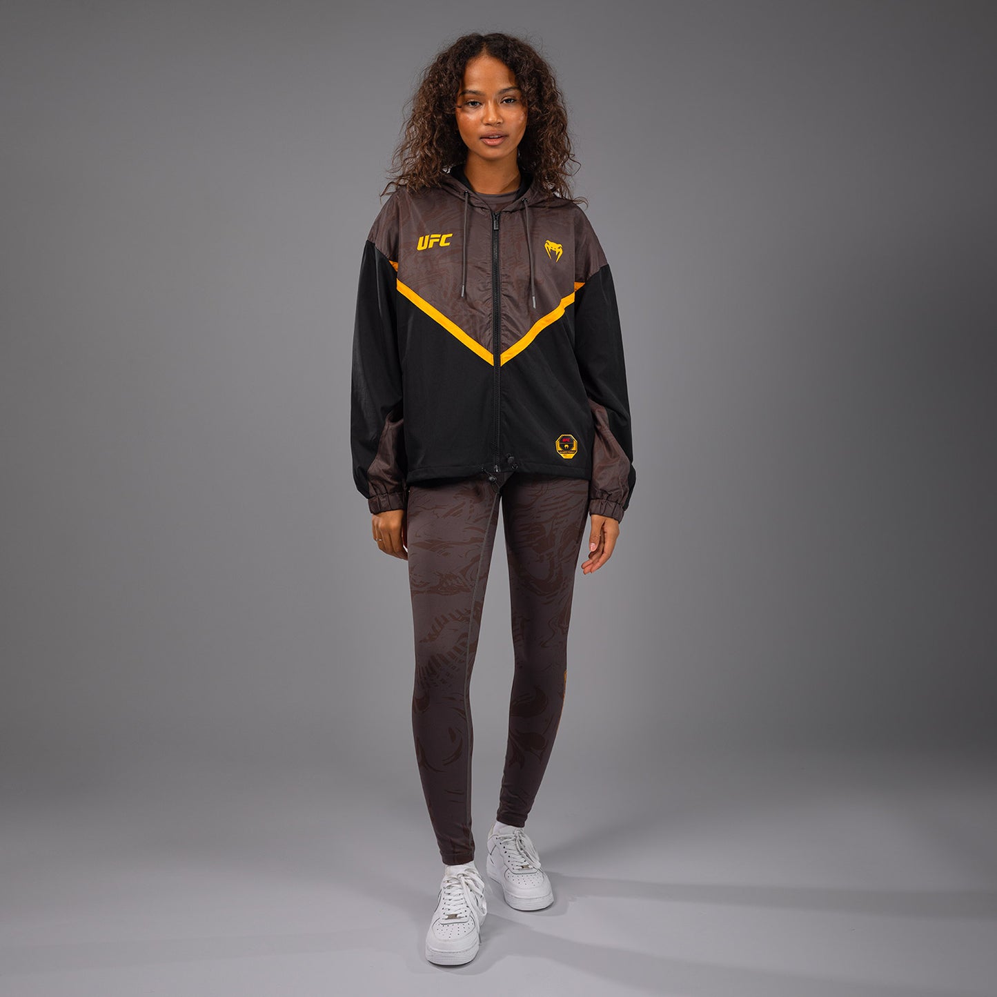 UFC Fusion by Venum Fight Week Zip-Hoodie voor Dames - Earthen Brown