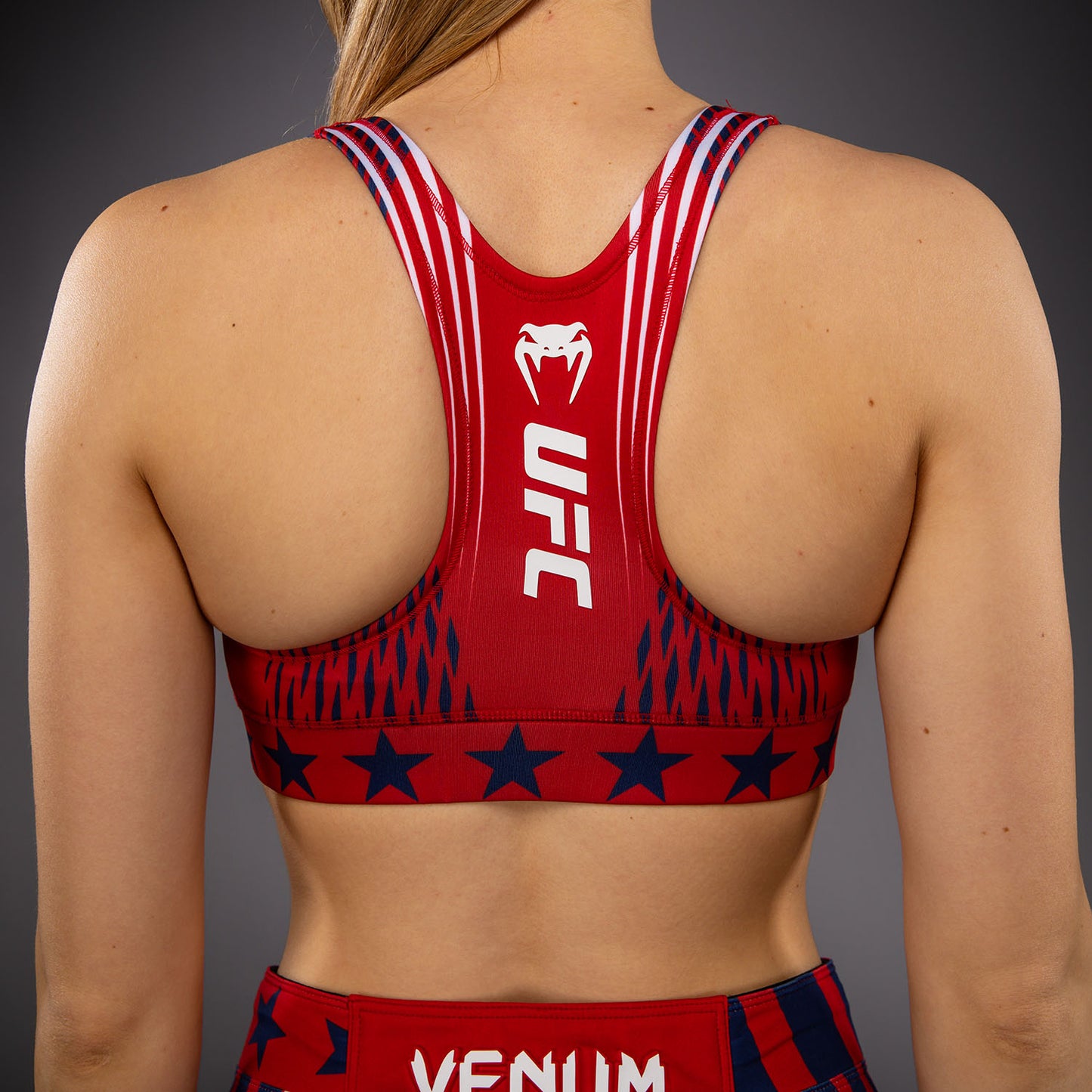 Official UFC Freedom 250 by Venum Authentic Fight Night Sport-bh voor dames - Rood