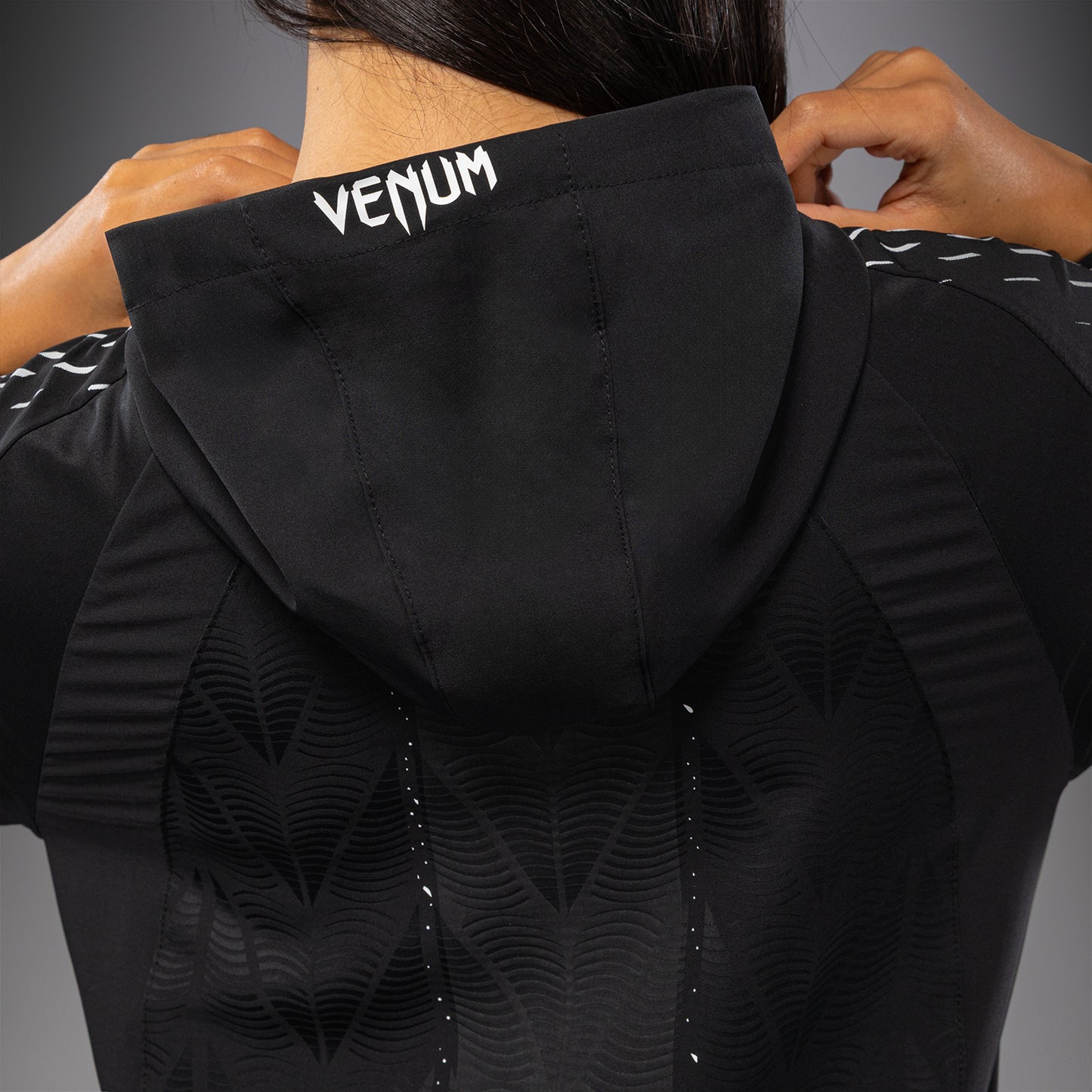 UFC Zenith by Venum Authentic Fight Night Walkout Hoodie Dames Personalized - Zwart