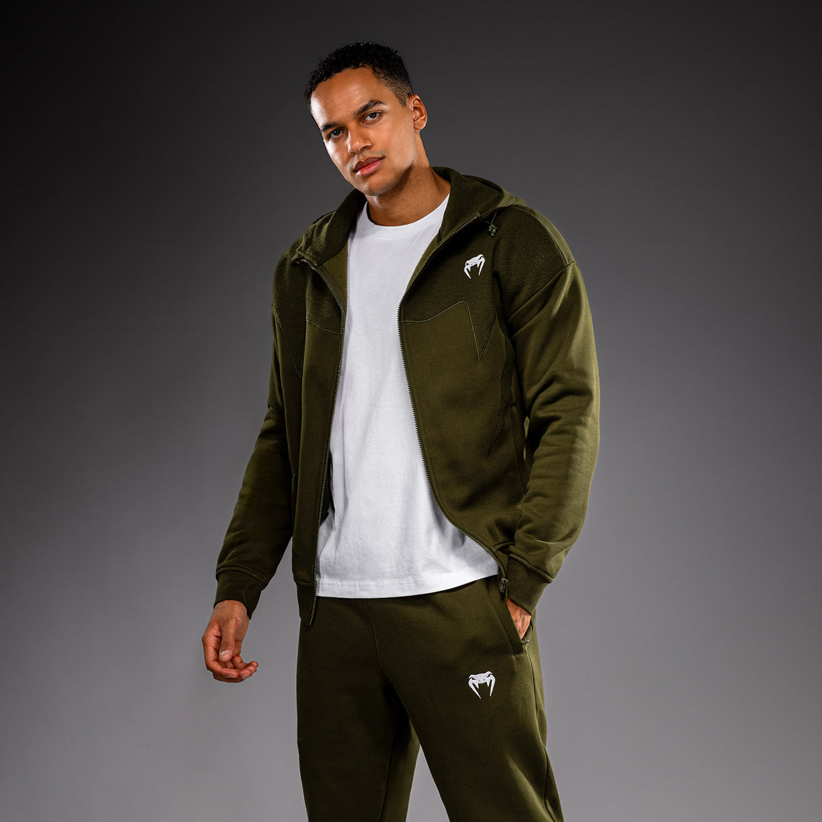 Venum Attack Fleece & Weave Trainingsjack - Kaki