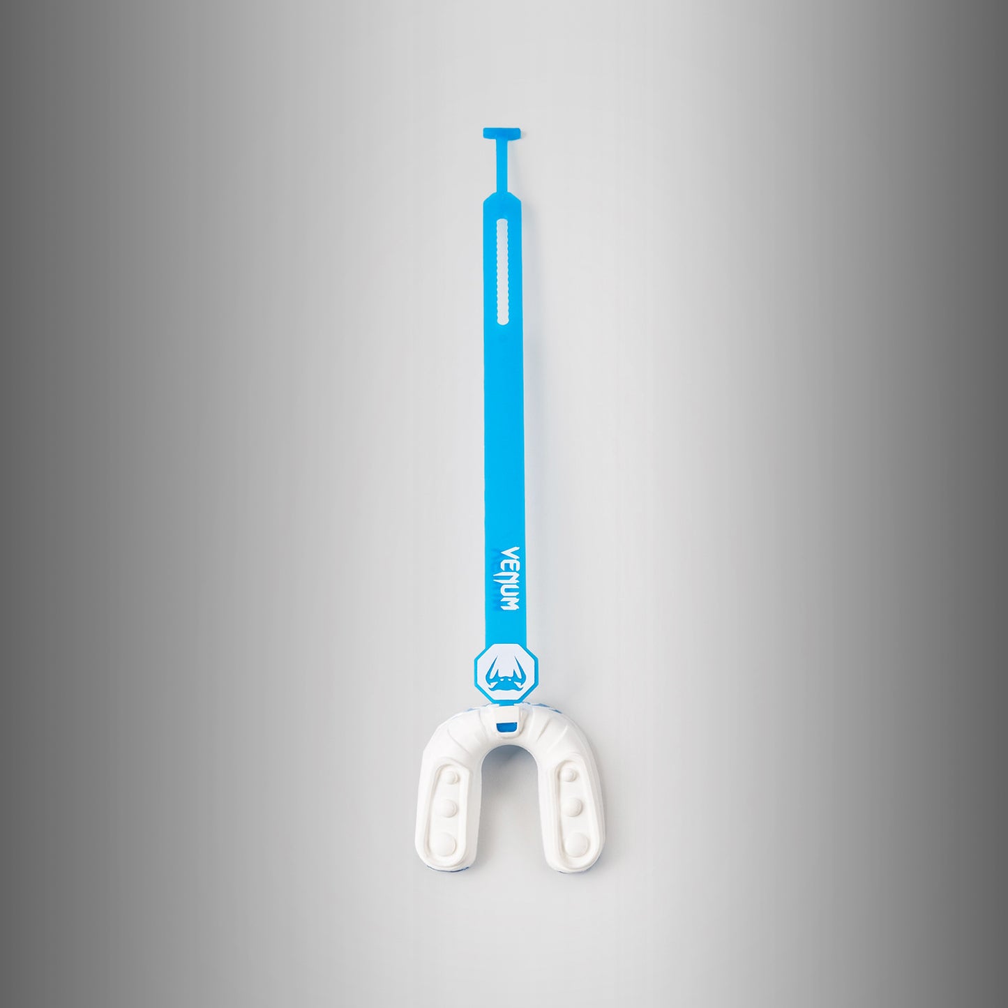 Venum Challenger Kindermondbeschermer met band/zonder band - Wit/Blauw