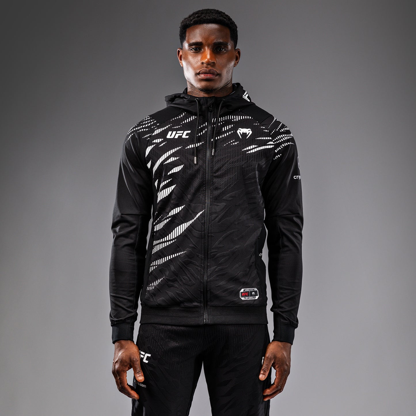 UFC Fusion by Venum Authentic Fight Night Hoodie voor Heren - Zwart