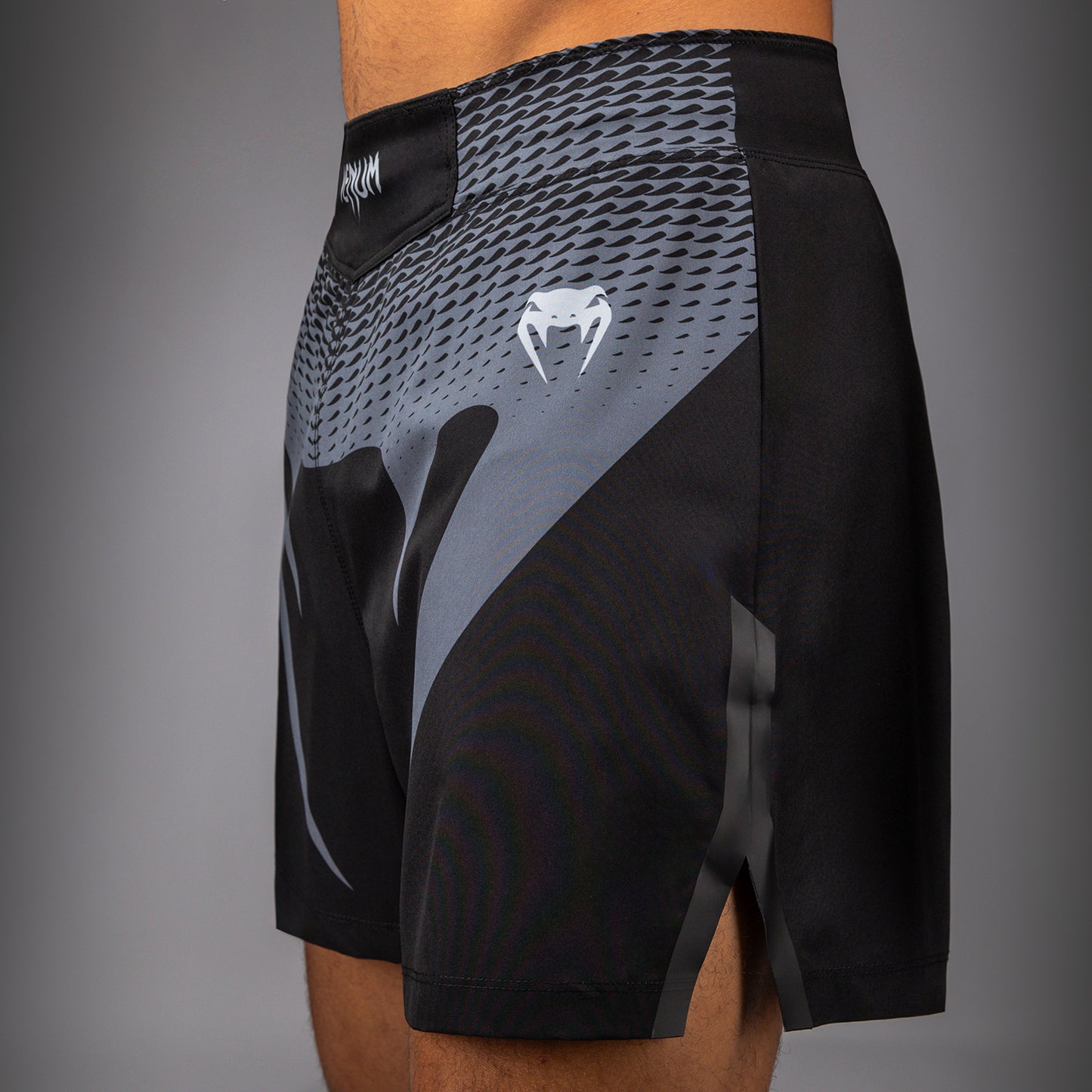 Venum No Gi Fightshorts - Zwart/Zilvergrijs